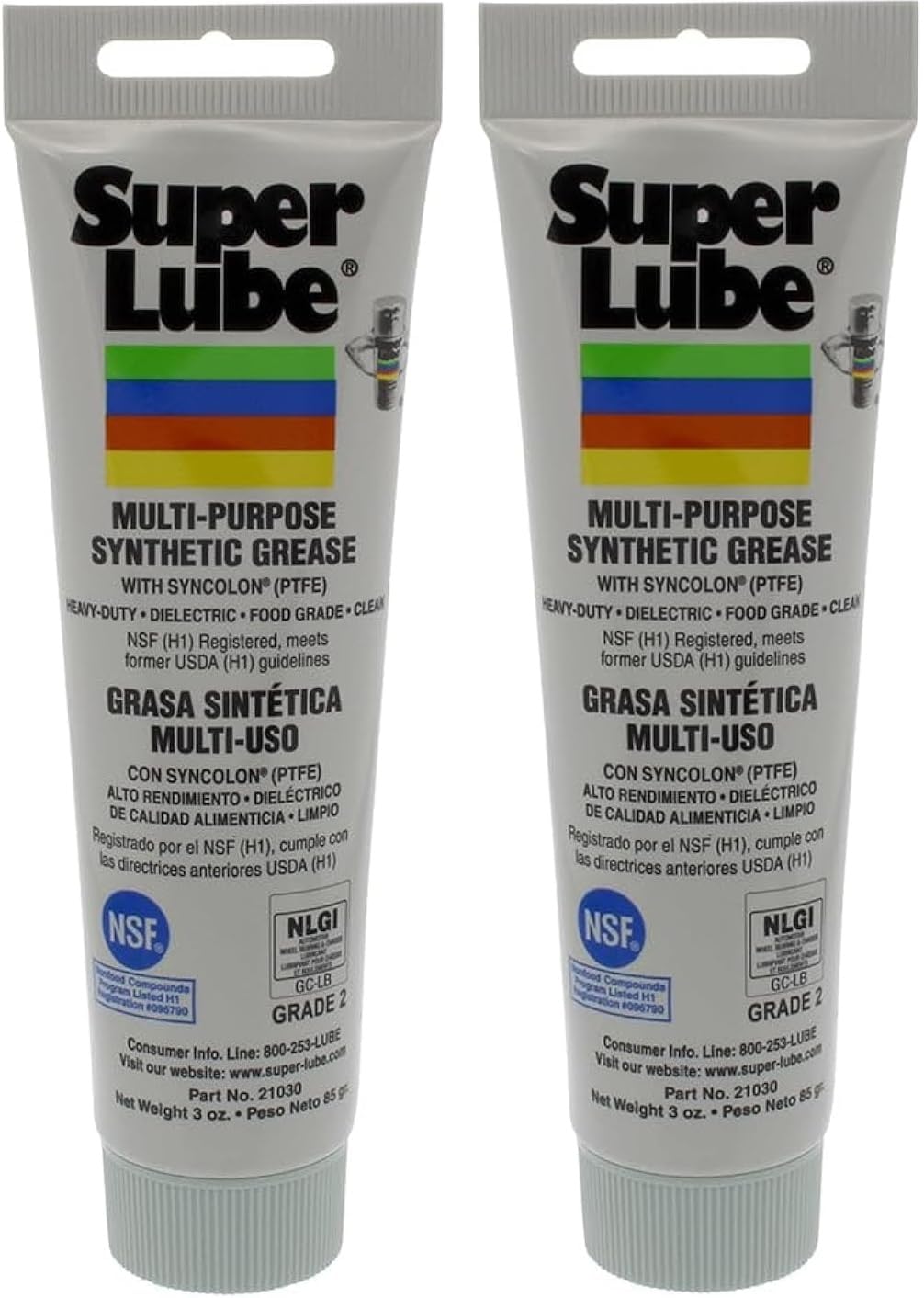 Super Lube 21030 Synthetic Multi Purpose Grease 3 Oz Pack of 2 for