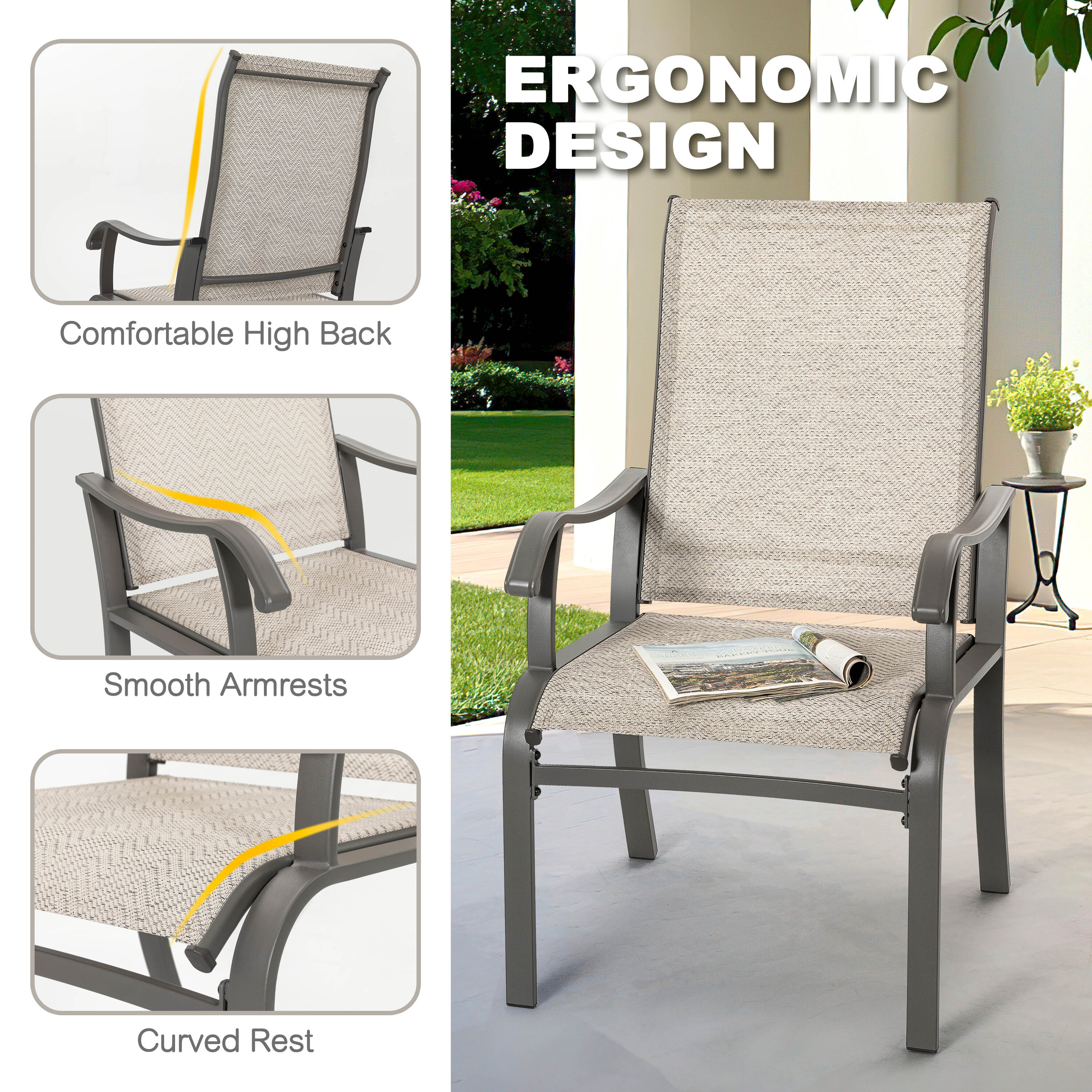 Nuu Garden SID106F-T102GR Patio-Dining-Sets - View #7