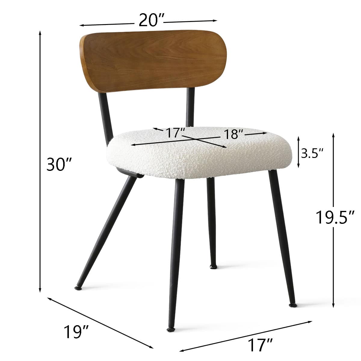 Maison Boucle SKAGEN-CHAIR4 Dining-Chairs - View #3