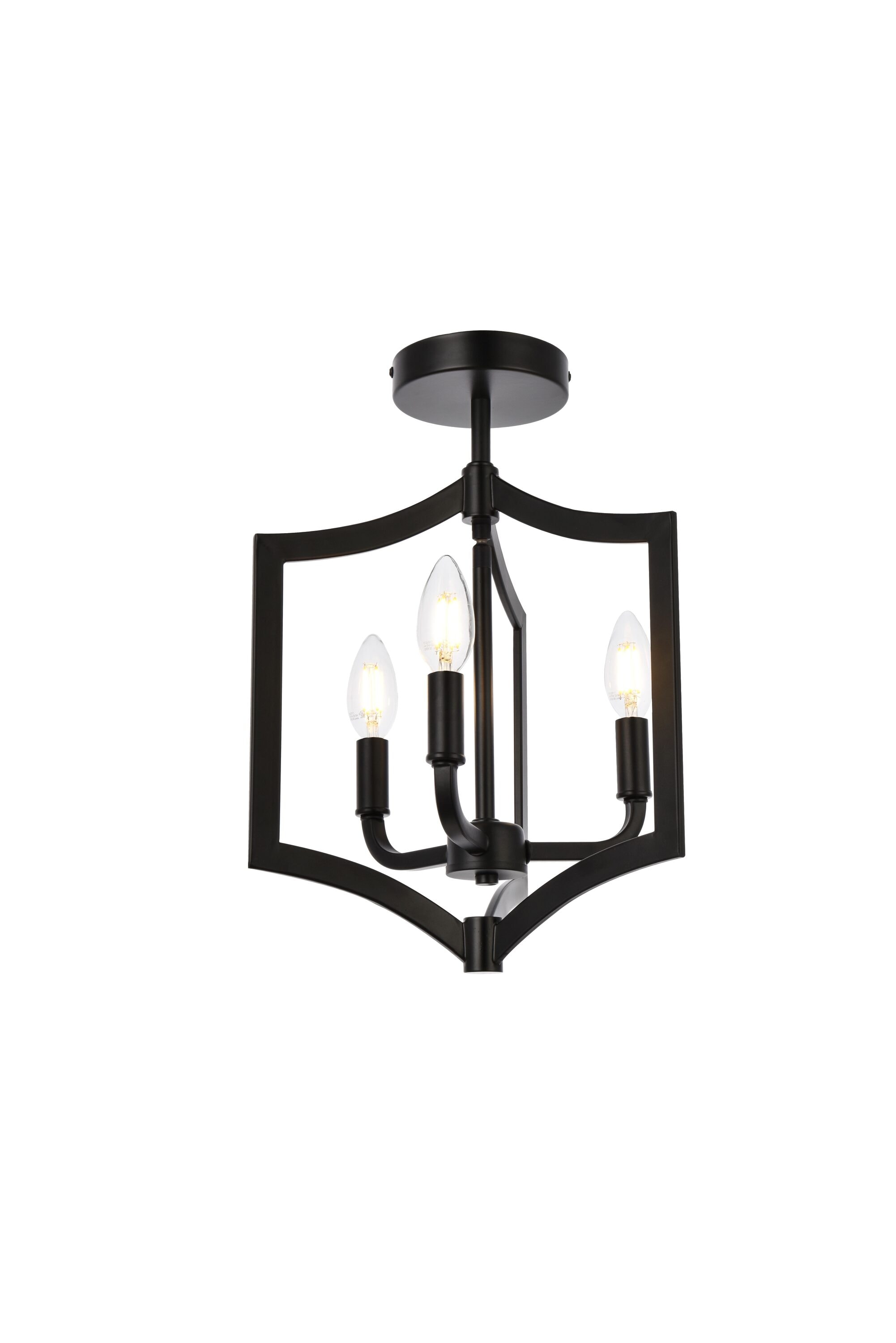 Elegant Decor HFDL21201F12BK flushmounts - View #3