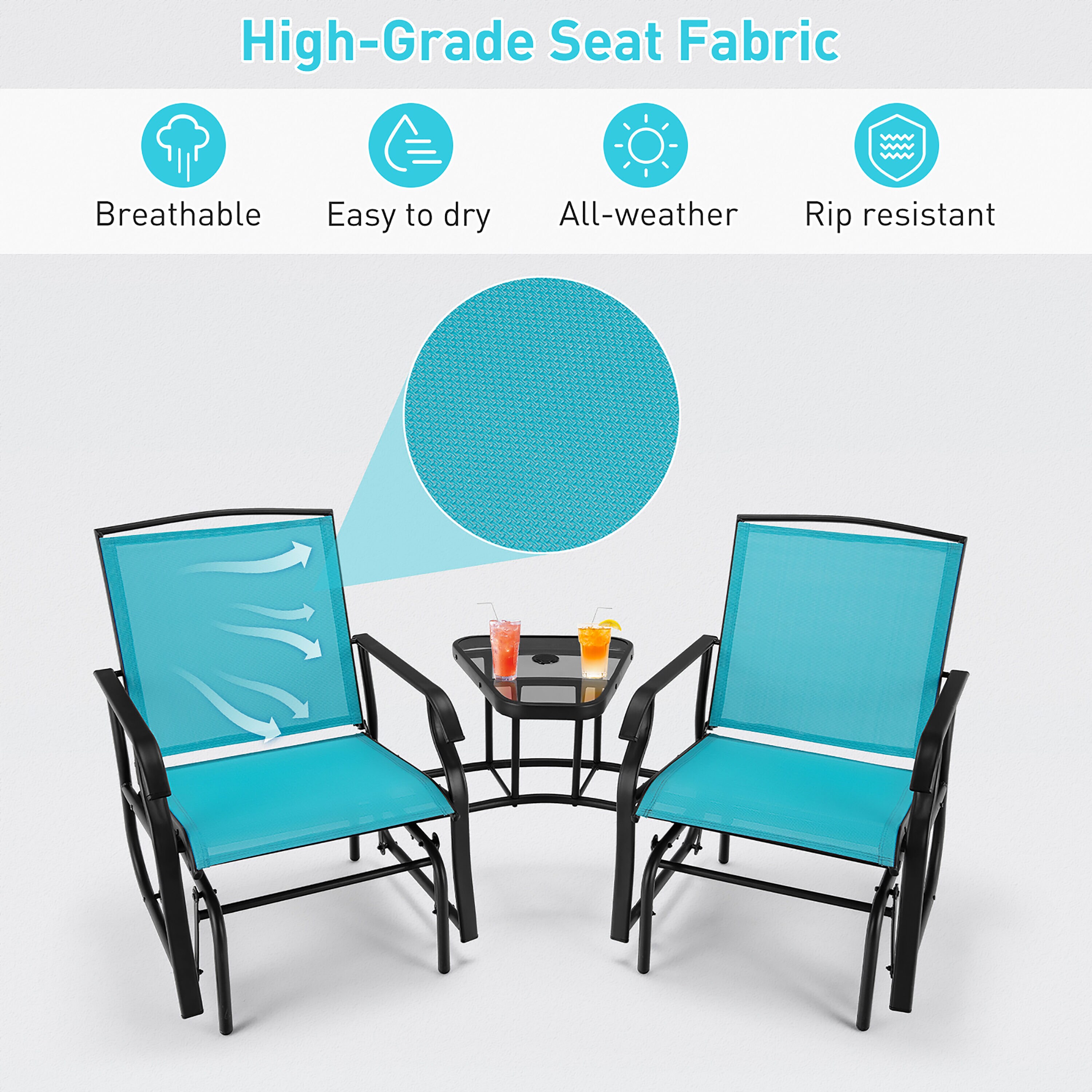 Costway NP10188TU Patio-Conversation-Sets - View #5