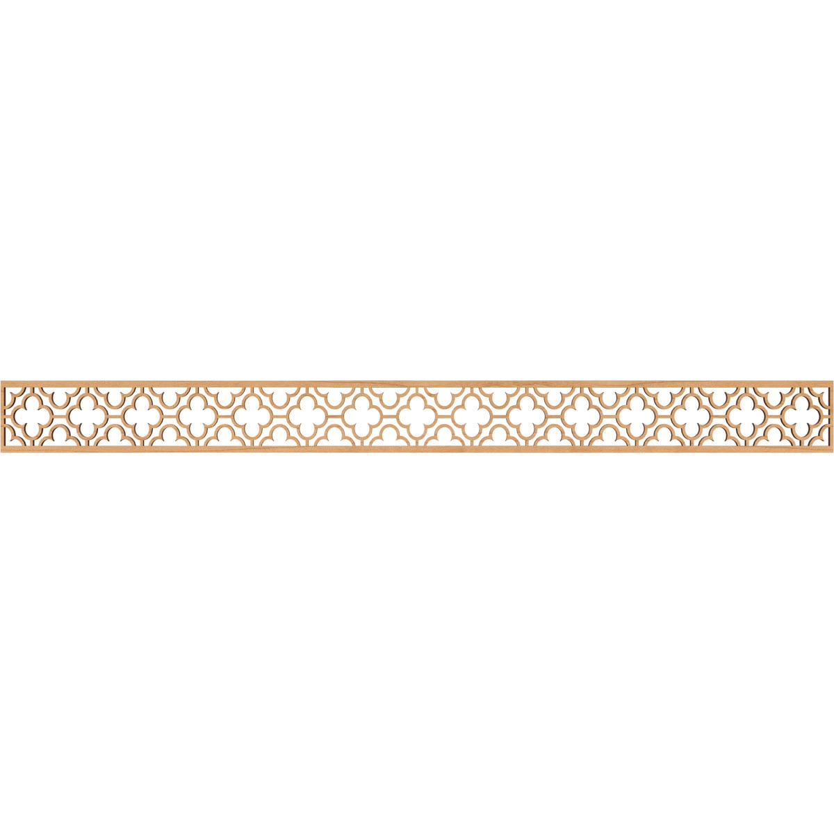 Ekena Millwork MLDA04X46CHIMA Chicago Fretwork Flat Trim 4-in x 3.87-ft Maple Brown Unfinished 2156748 Pierced Wall Panel Moulding