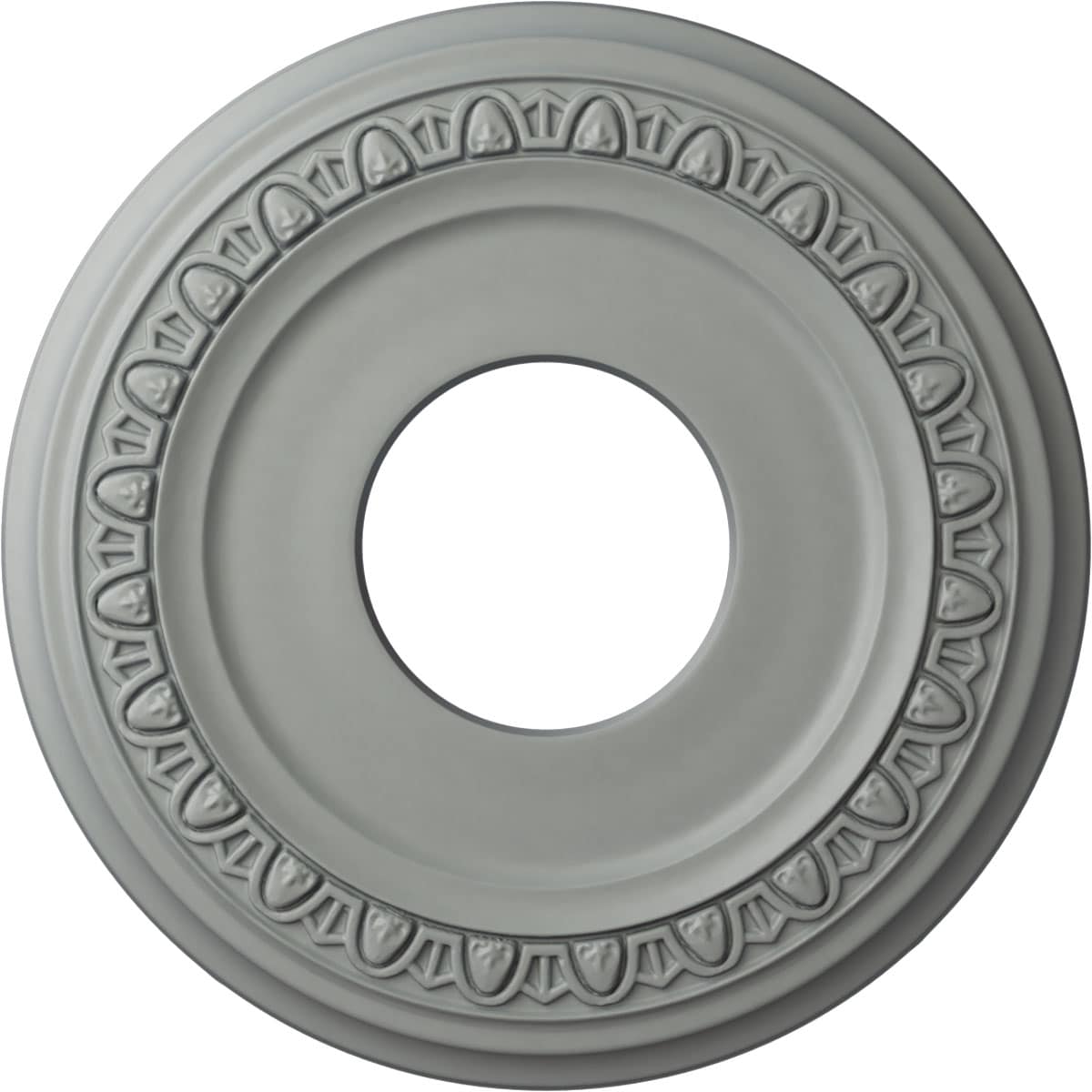 Ekena Millwork CM12JA Jackson 12.2500-Inches W x 12.2500-Inches L Architectural White Polyurethane Whole Ceiling Medallion
