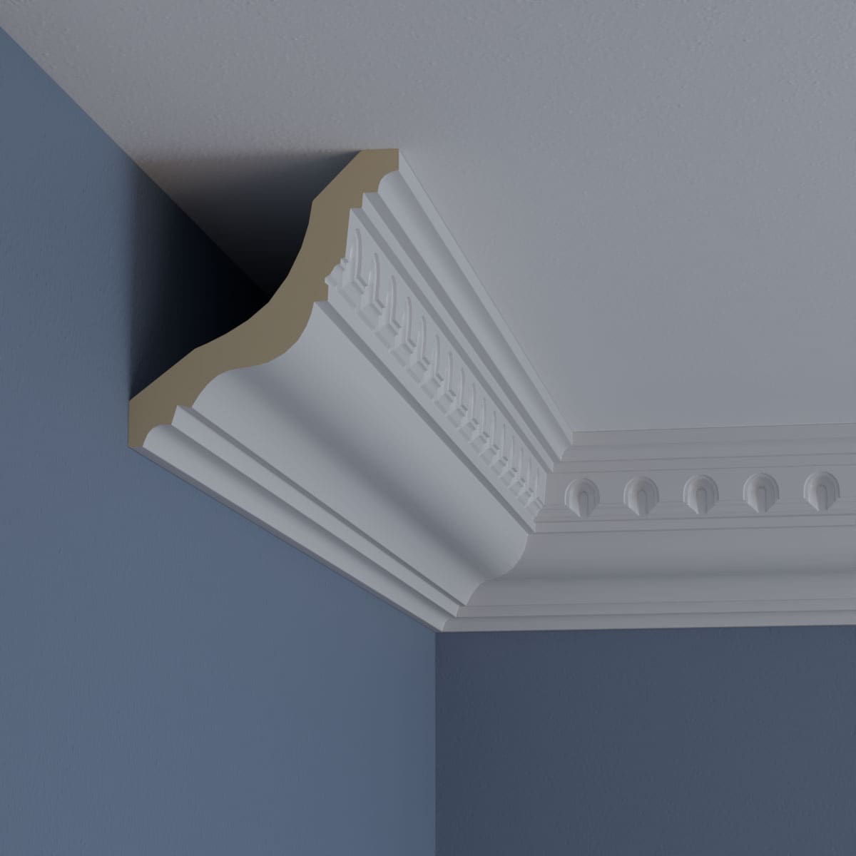Heaton Primed Polyurethane Crown Moulding 5 1/8"H x 94 1/2"L