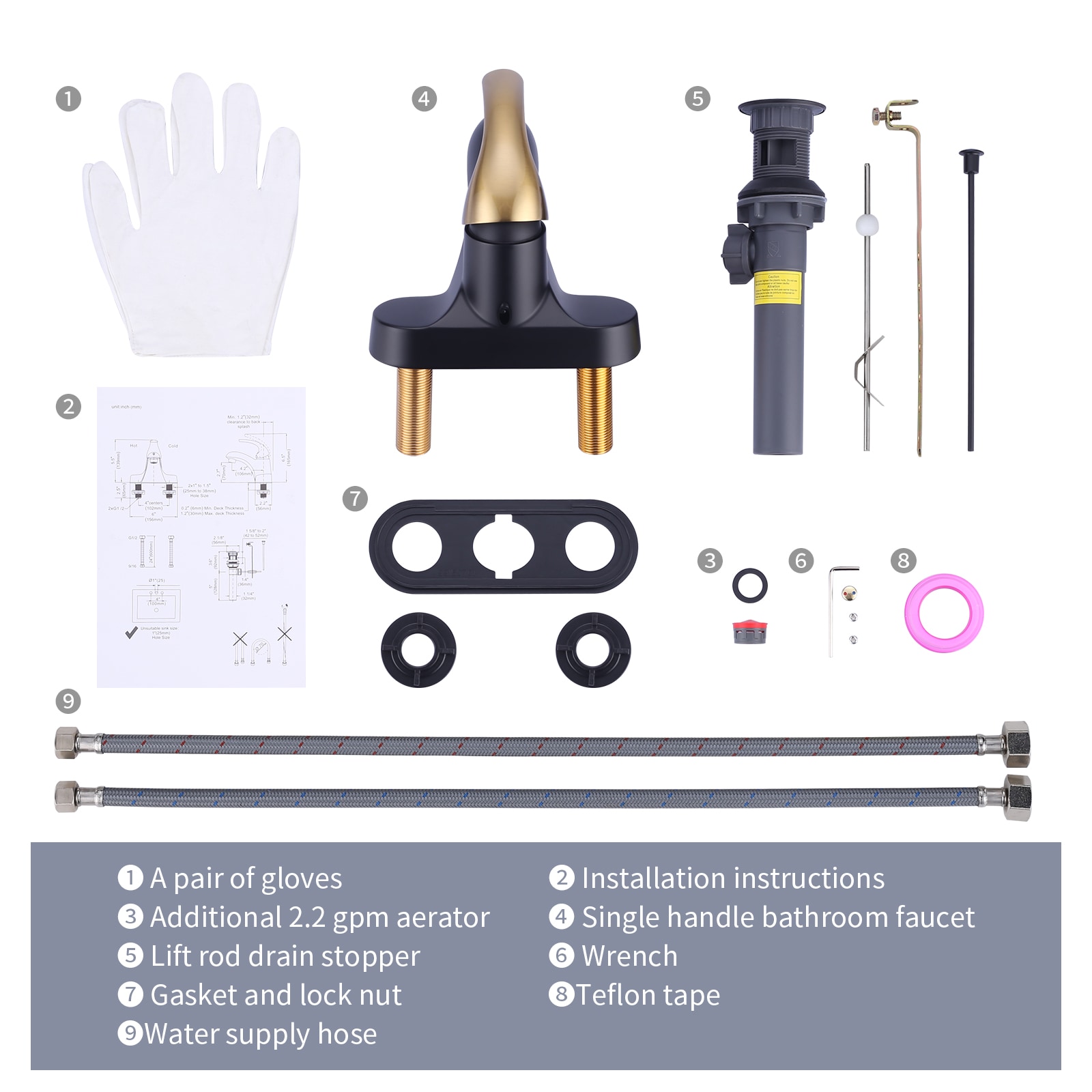WOWOW 2320700GB Lavatory-Faucets - View #7