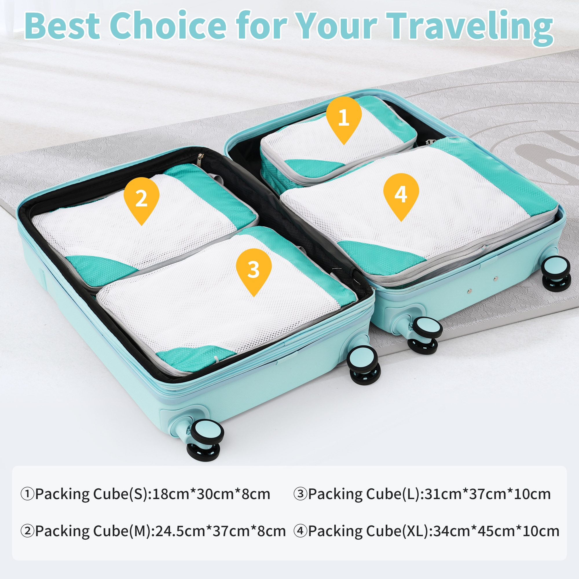 ModernLuxe N732P197378N Luggage-And-Luggage-Sets - View #5