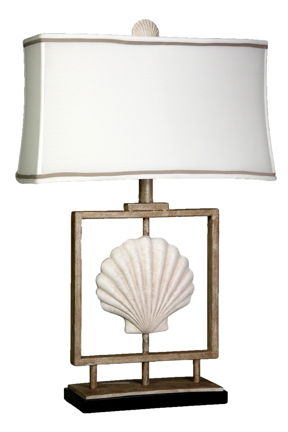 StyleCraft Home Collection L21260DS 27.5-in Sand Stone Table Lamp with Fabric Shade