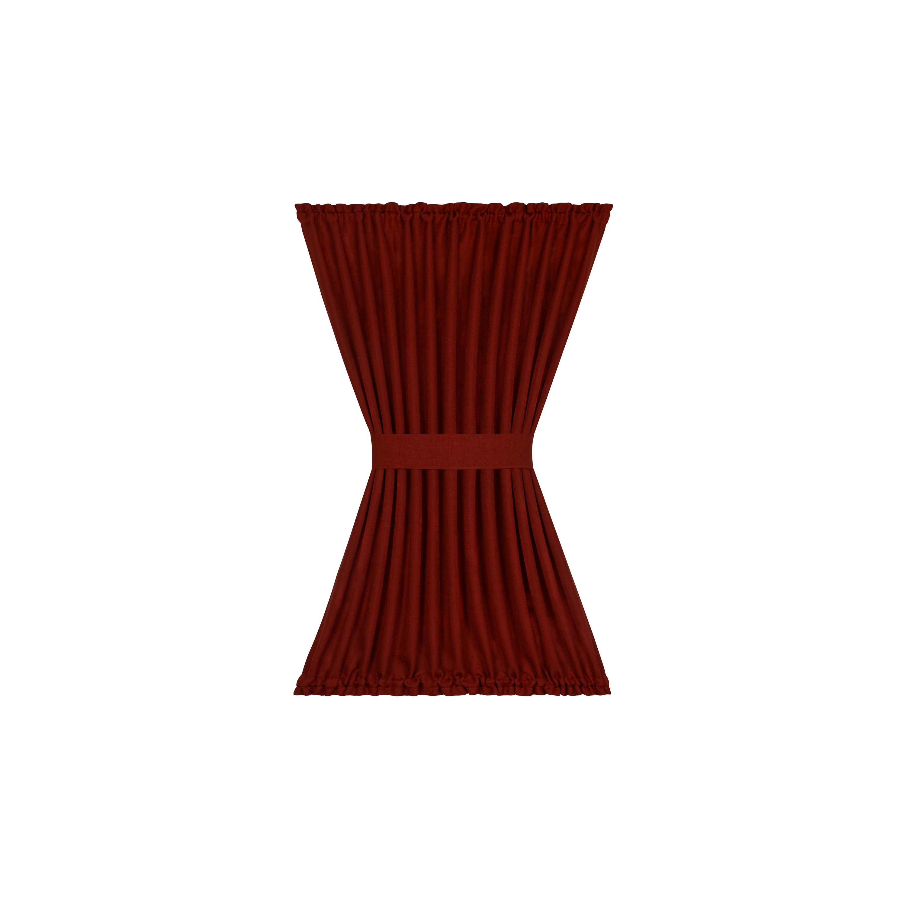 Achim DR54X40MS6 40-in Marsala Light filtering Rod pocket Single curtain panel