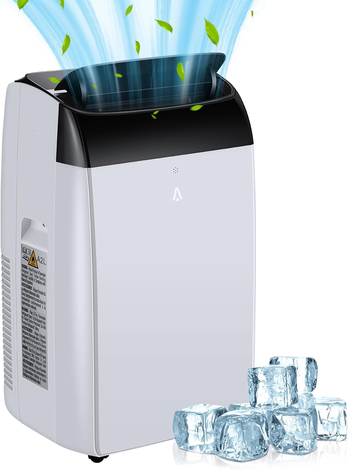 Garvee PHO-0XJ1J44A 8000 BTU DOE 115-Volt White Vented Portable Air Conditioner Remote Control Included 500-sq ft -Cooling
