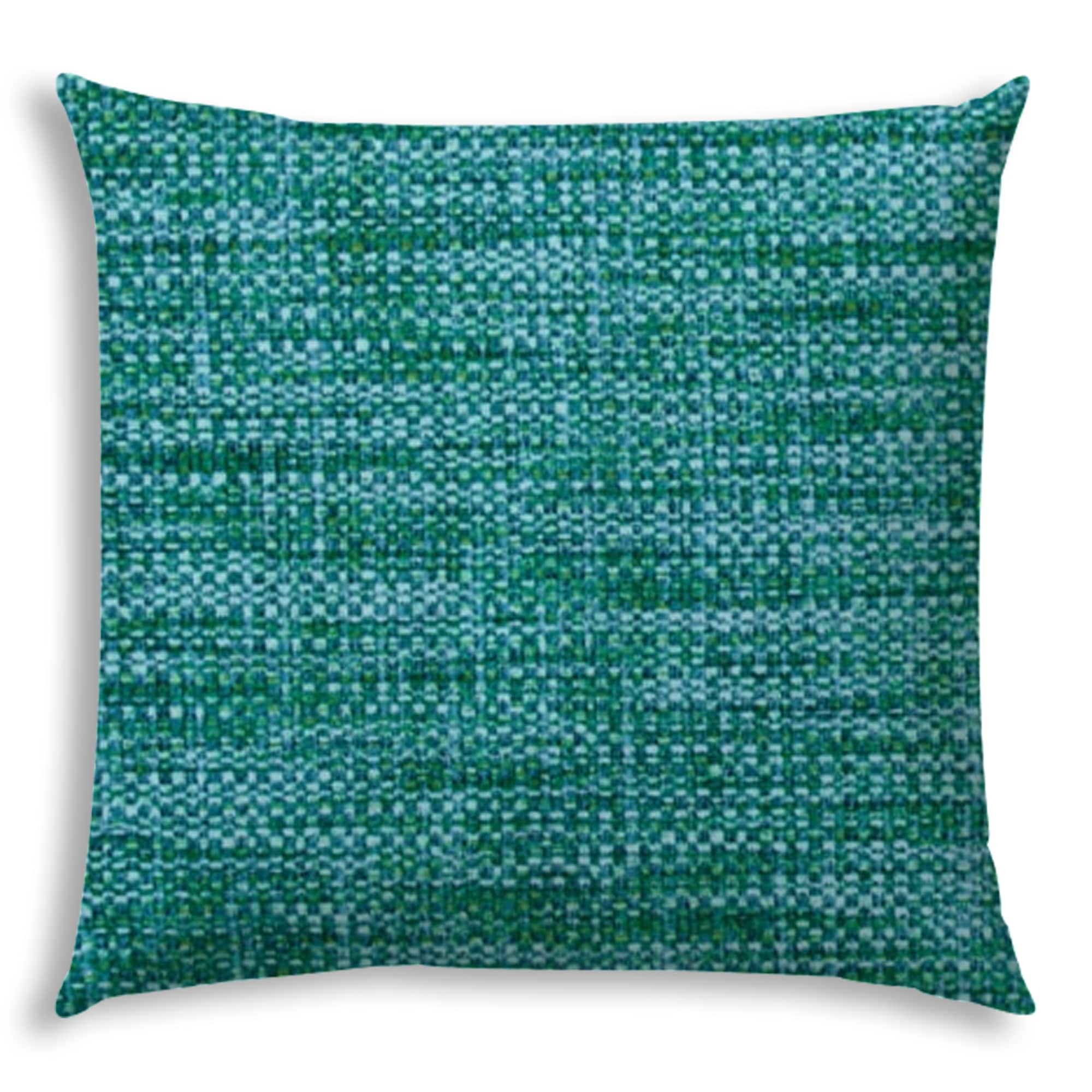 Joita 20 in x 20 in Aqua Turquoise Lime Indoor Decorative Pillow