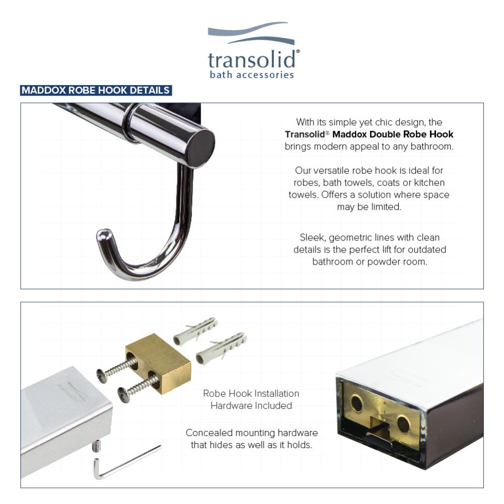 Transolid MDRH-PC Robe-Hooks - View #4