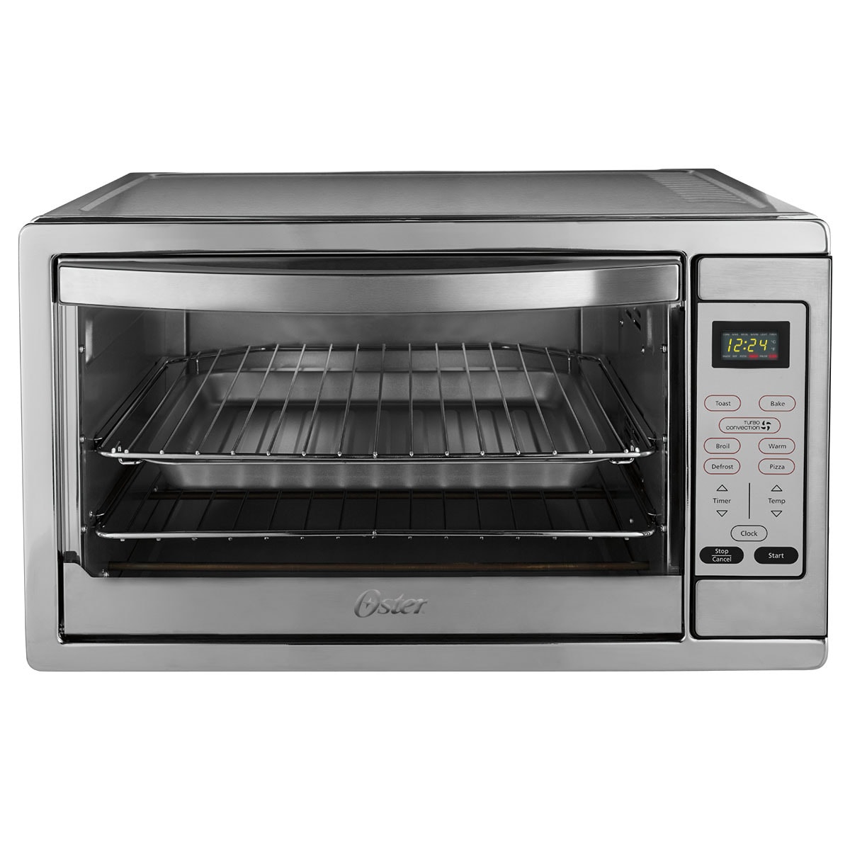 Oster 14-Slice Gray/Silver Convection Toaster Oven (1500-Watt) in
