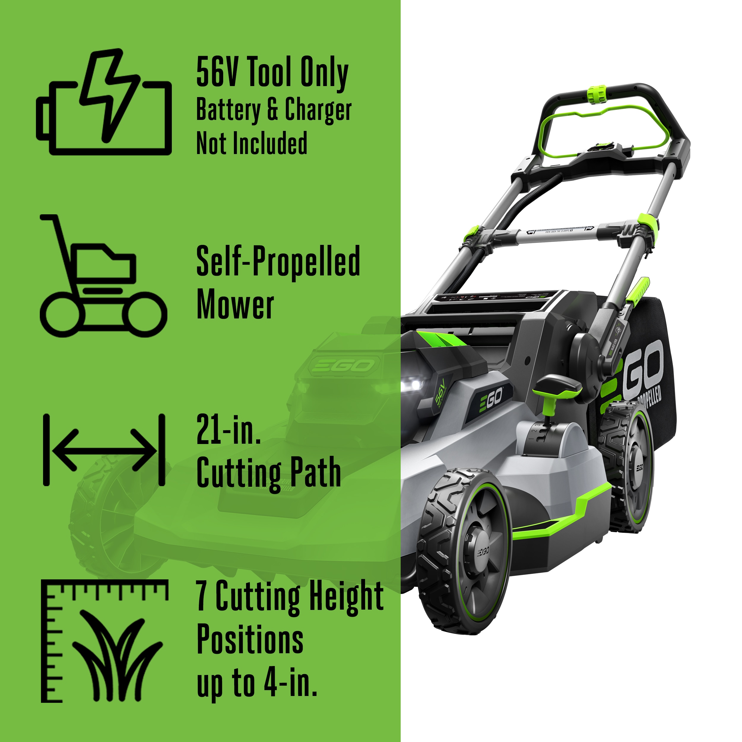 EGO LM2120SP Cordless-Elec-Push-Mowers - View #2