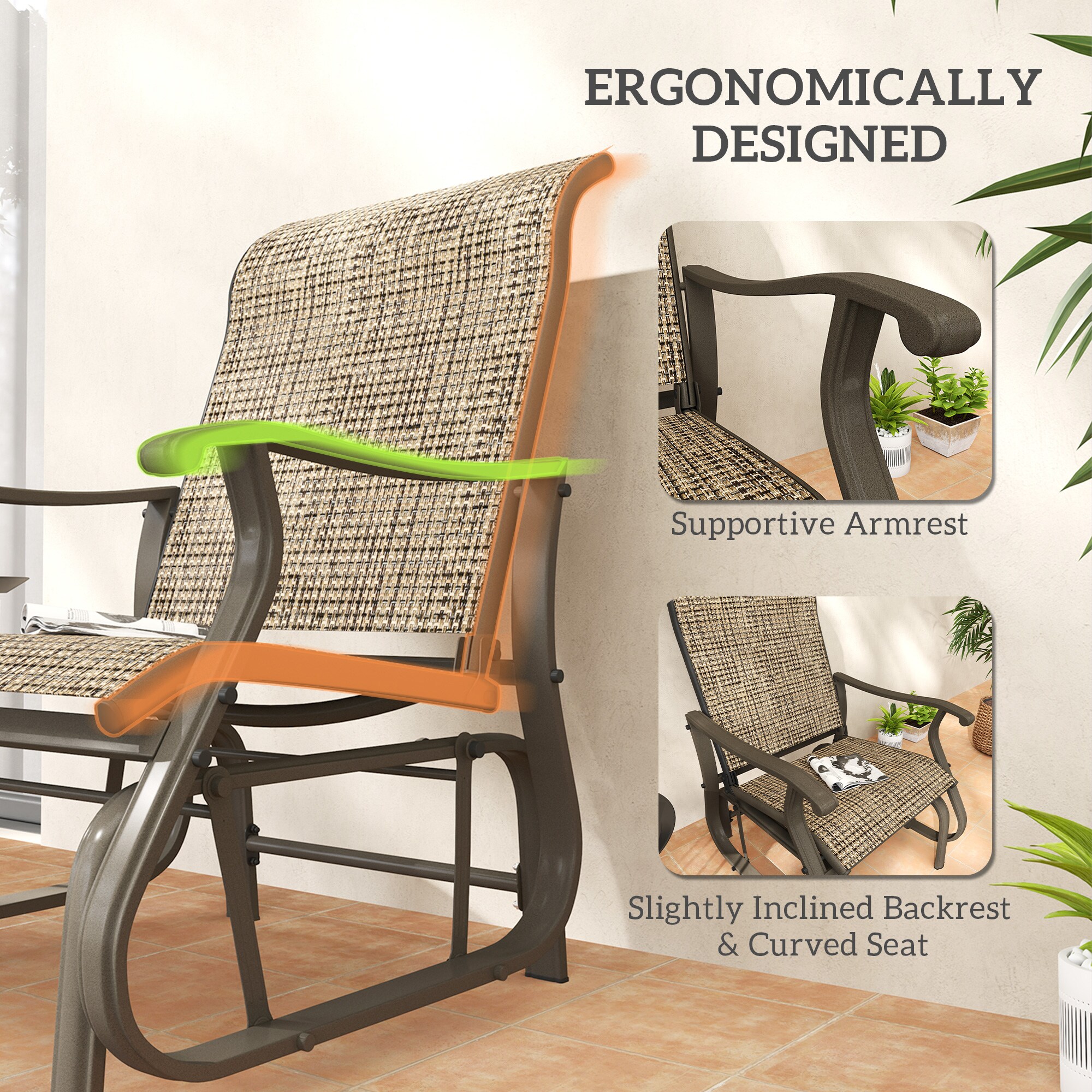 Outsunny 84B-961V00LN Patio-Chairs - View #5