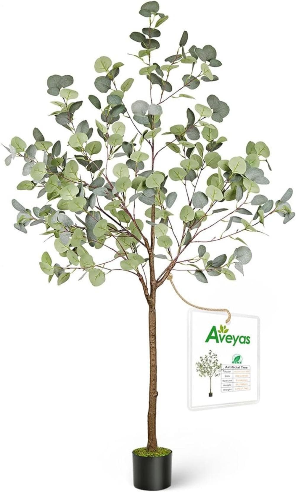 Aveyas AVEAA024-5FOOT 5ft Artificial Eucalyptus Tree