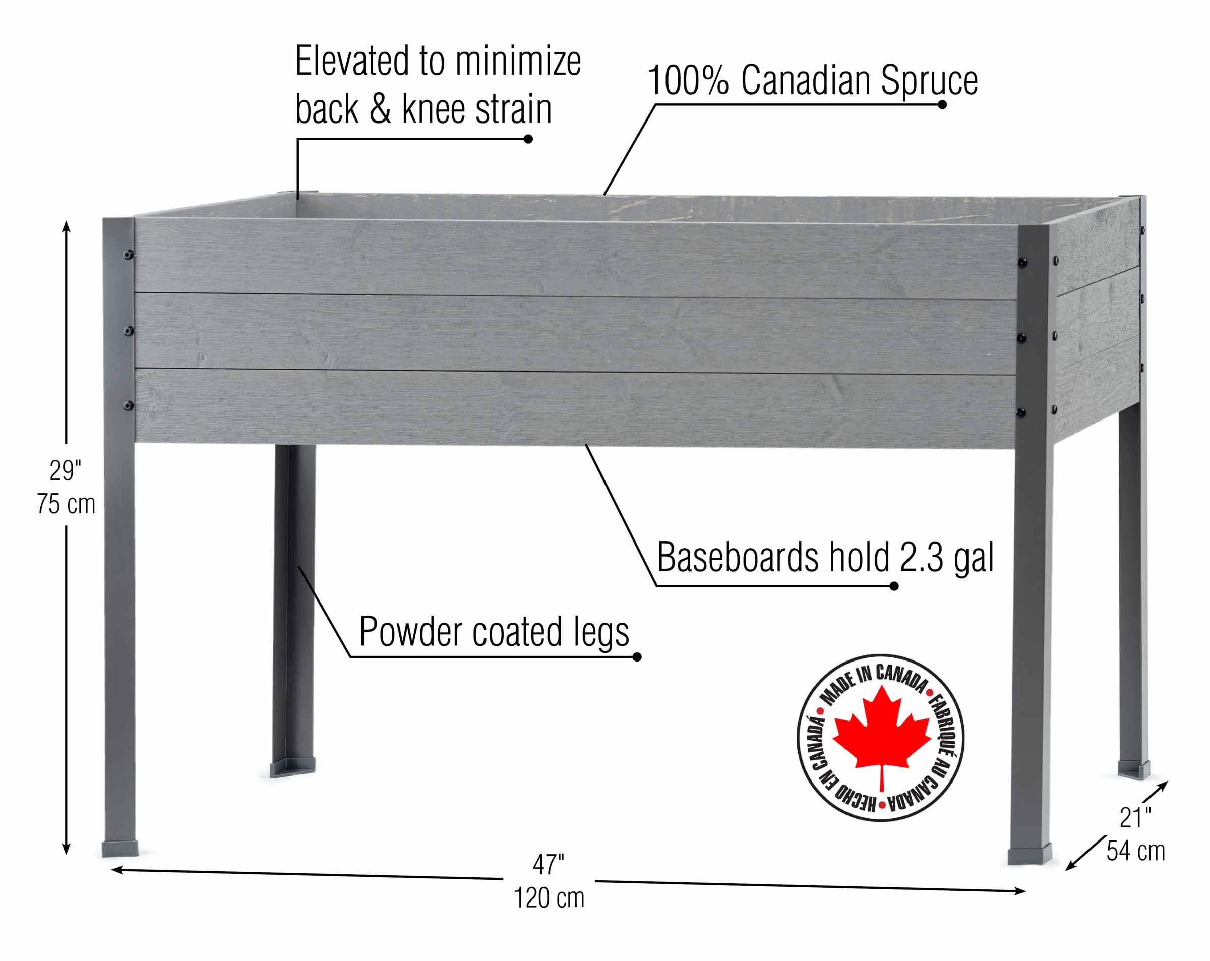 CedarCraft CCESB4721GY Raised-Garden-Beds - View #4