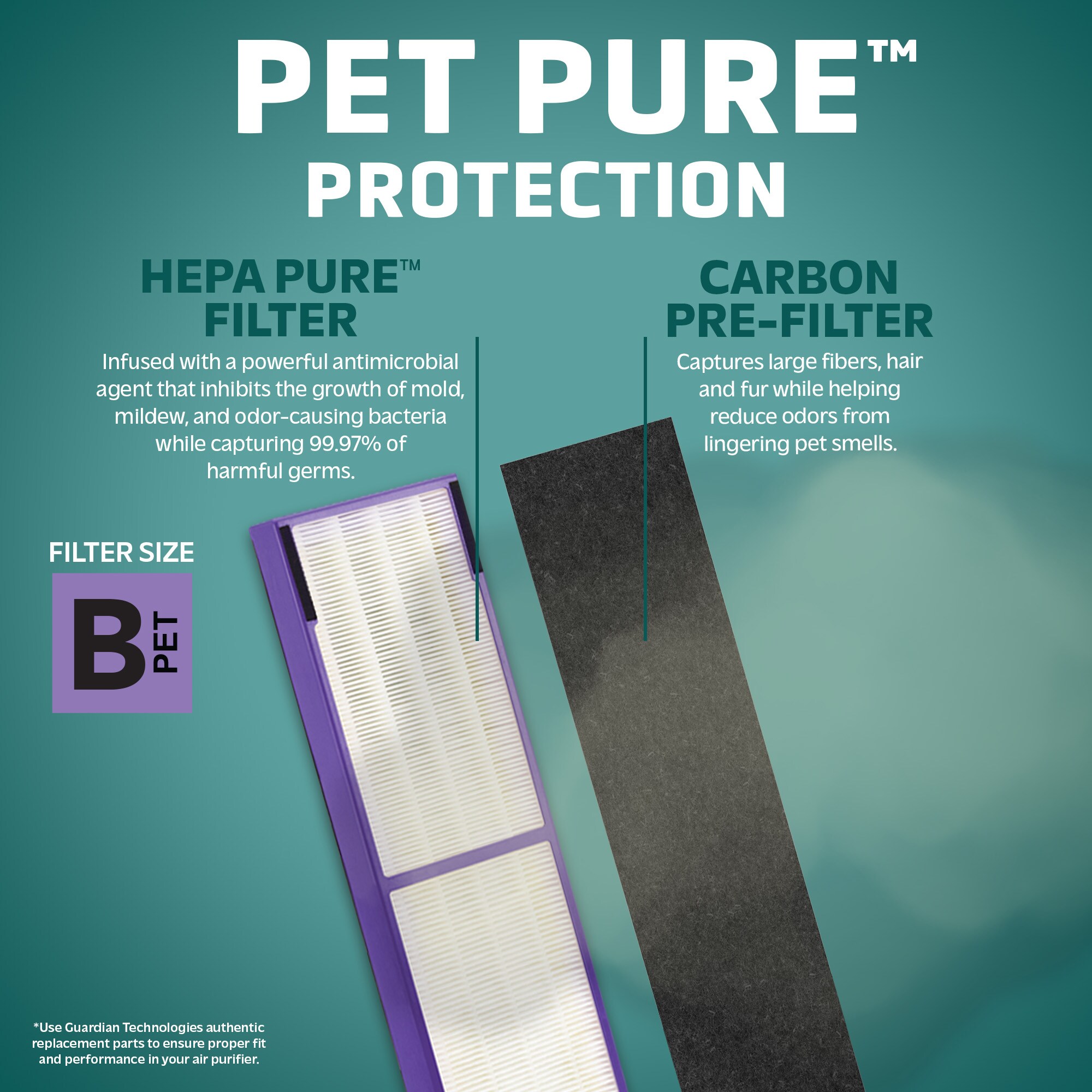 GermGuardian Pet Pure HEPA Replacement Air Filter B
