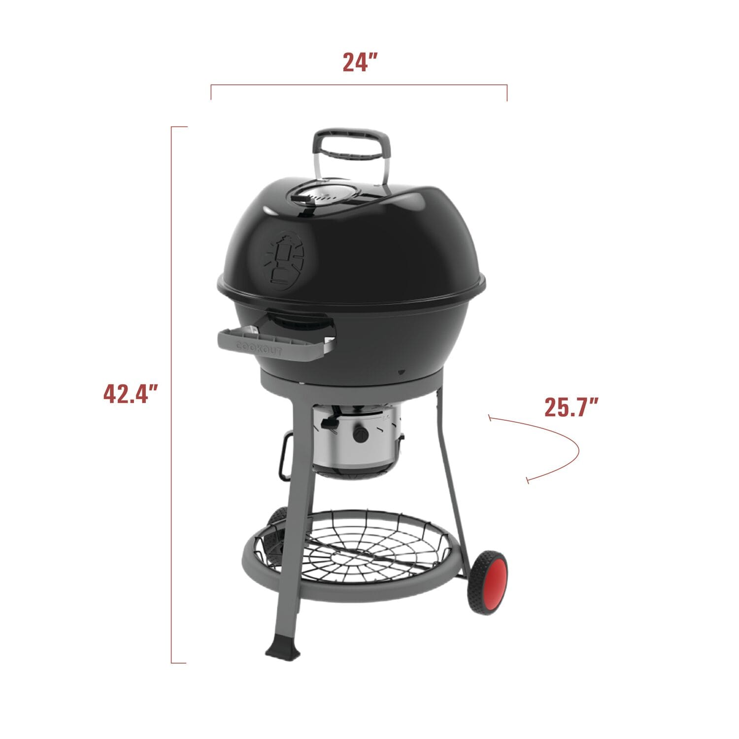 Coleman 25.3-in W Black Charcoal Grill CO-600CG Sansujyuku sansujyuku.com