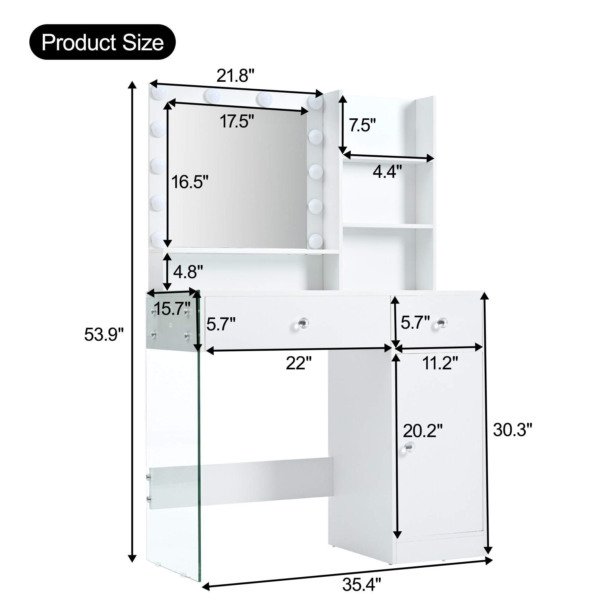ModernLuxe N704P281506K Bedroom-Vanities - View #7