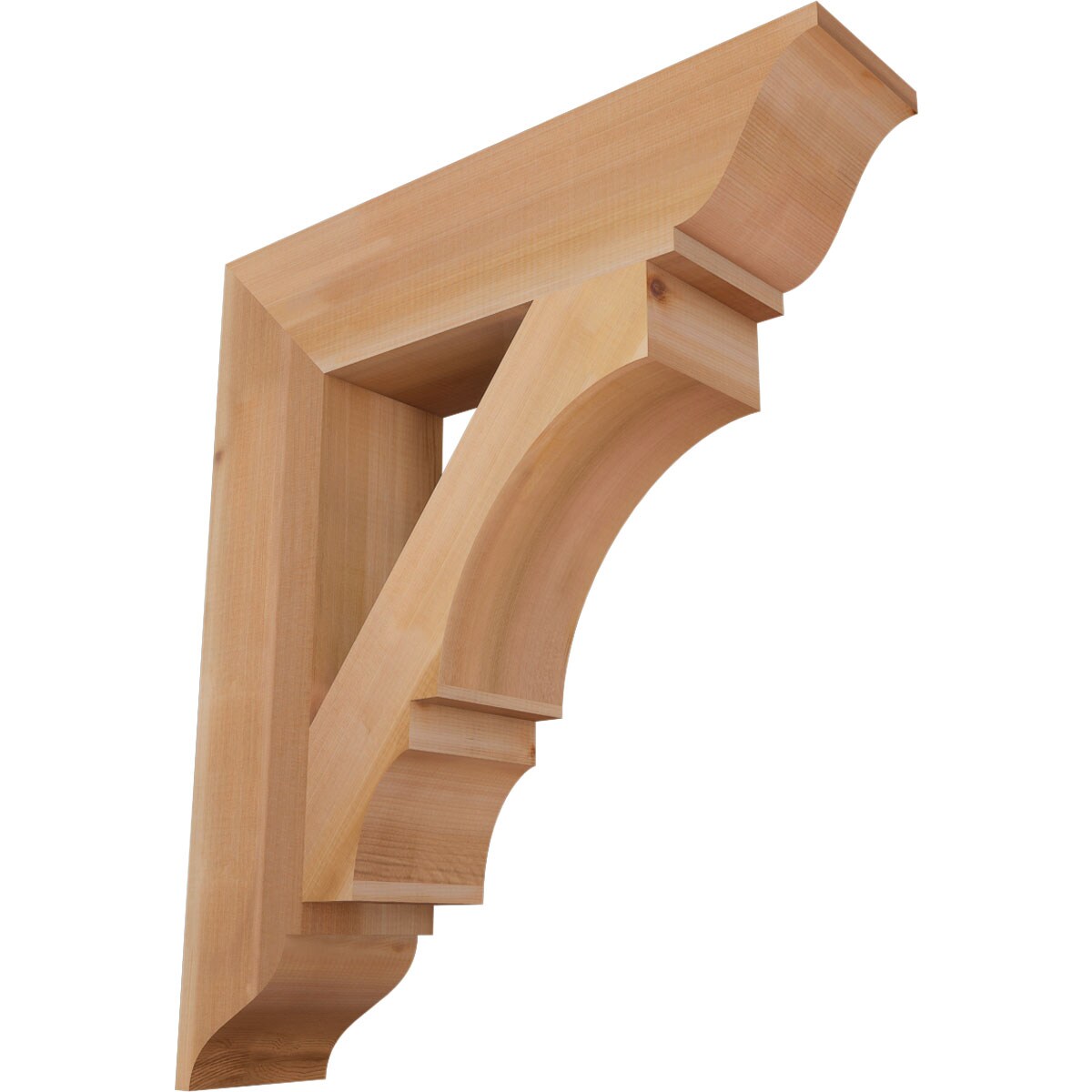 Ekena Millwork BKT06X26X30BOA01SWR Balboa traditional smooth 5-1/2-in x 26-in x 30-in Western red cedar Brown Wood Standard bracket