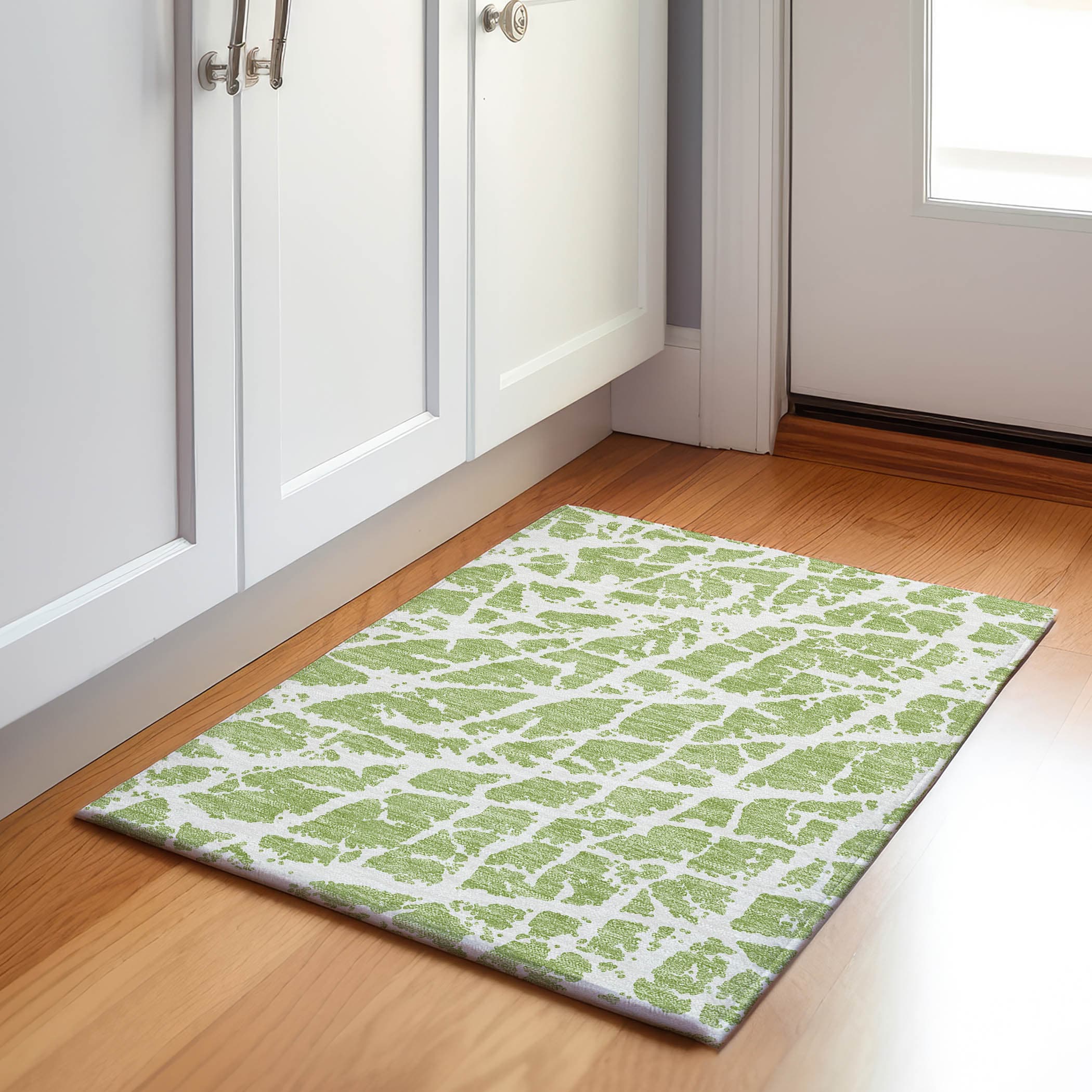 Addison Rugs AMF504YE8X10 Mayfield AMF504YE 8 x 10 (ft) Loomed Polyester Yellow Rectangular Indoor Abstract Machine washable Area rug
