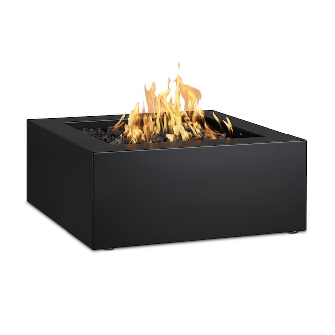 Real Flame Bryon 30-in W 70000-BTU Raven Black Portable Steel Propane Gas Fire  Pit in the Gas Fire Pits department at Lowes.com