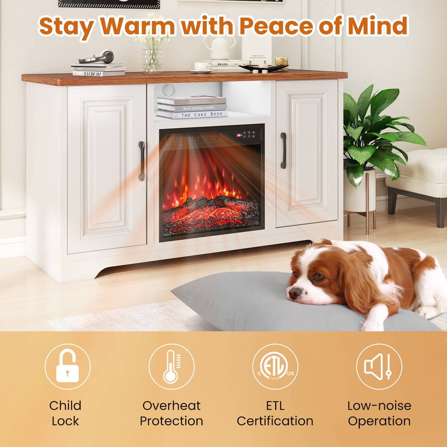 Costway CSHY003087 Electric-Fireplaces - View #7