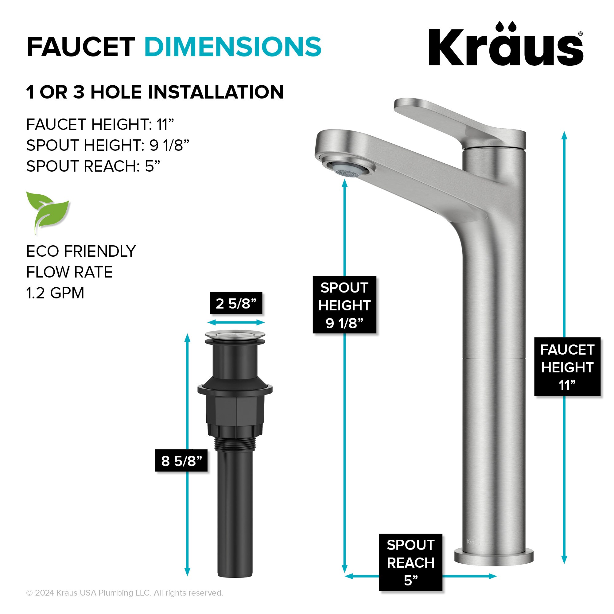 Kraus KVF-1410SFBN Lavatory-Faucets - View #6