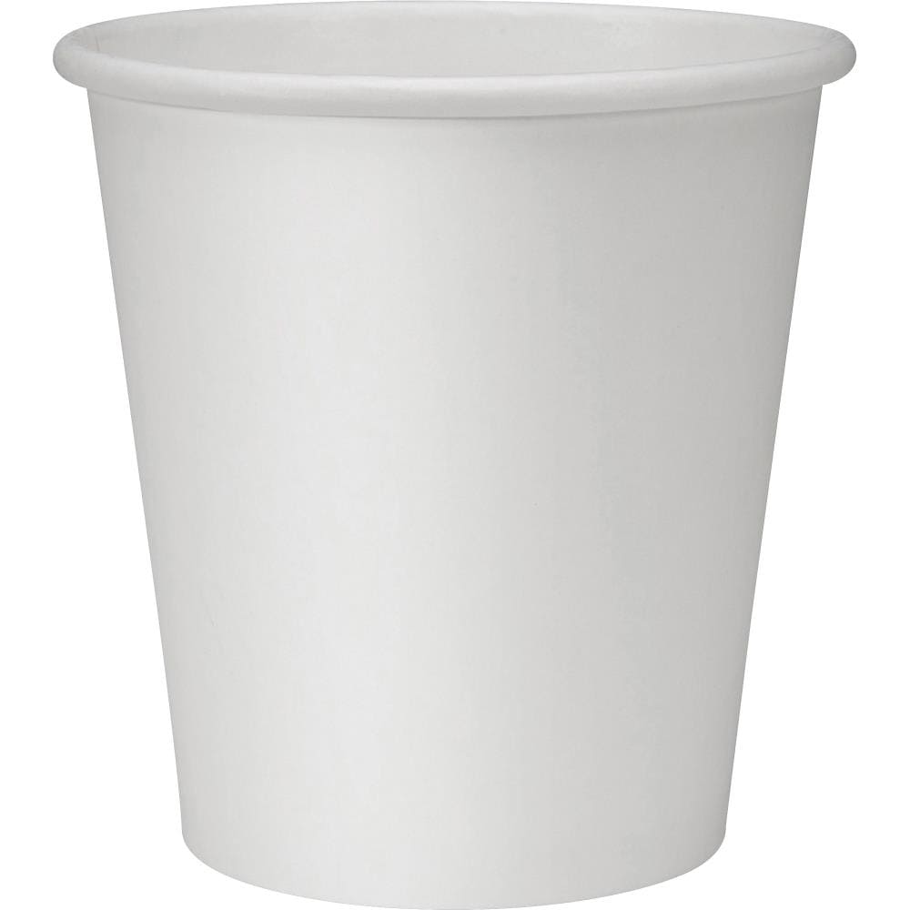 Comfy Package 16 oz. White Paper Hot Cups [100 Pack]