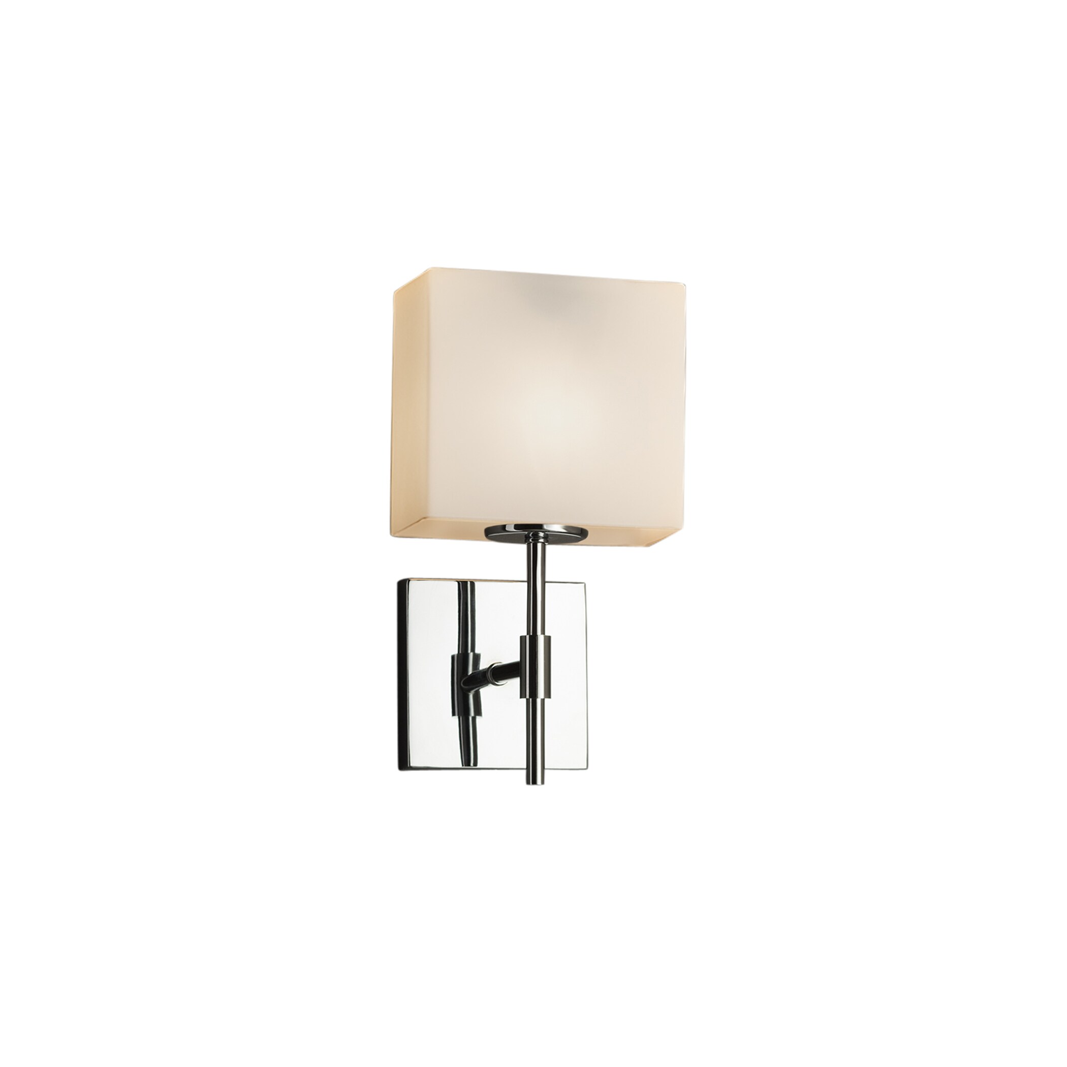 Justice Design Group FSN-8417-55-OP-CR-LD Fusion 5.5-in W 1-Light Polished Chrome Transitional LED Wall Sconce