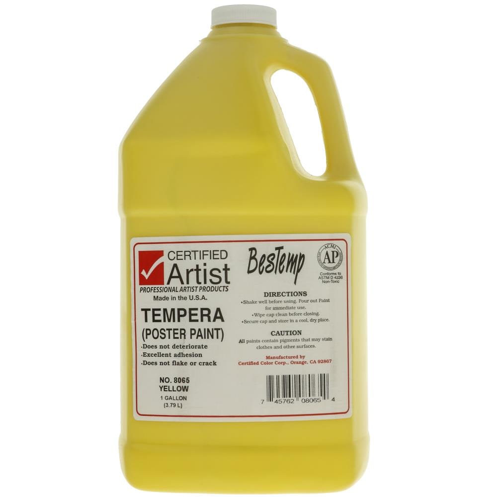 BesTemp BM8065 Water-based Low Odor Yellow Paint (1-Gallon)
