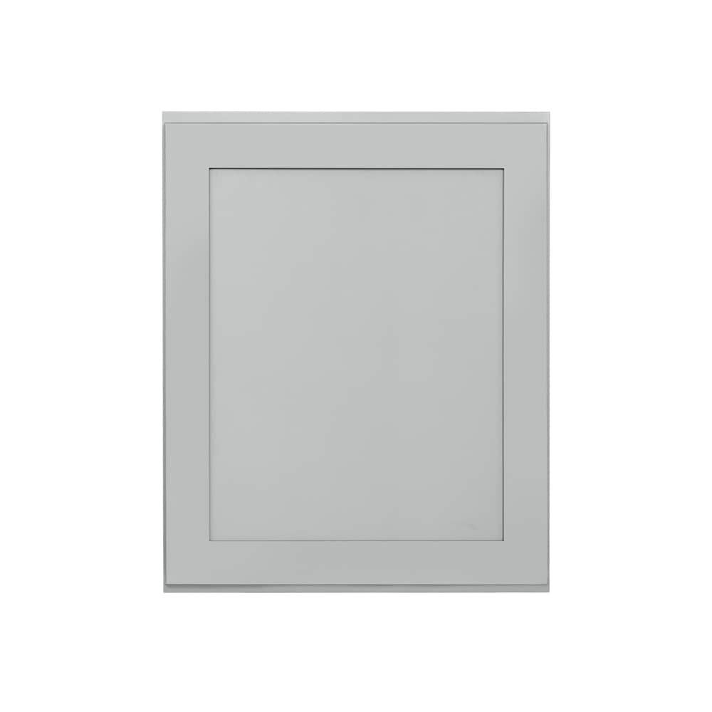 RELIABILT LS-SG-W2430R Overlake 24-in W x 30-in H x 12-in D Gray Wall Ready to assemble Plywood Cabinet (Recessed Panel Shaker)