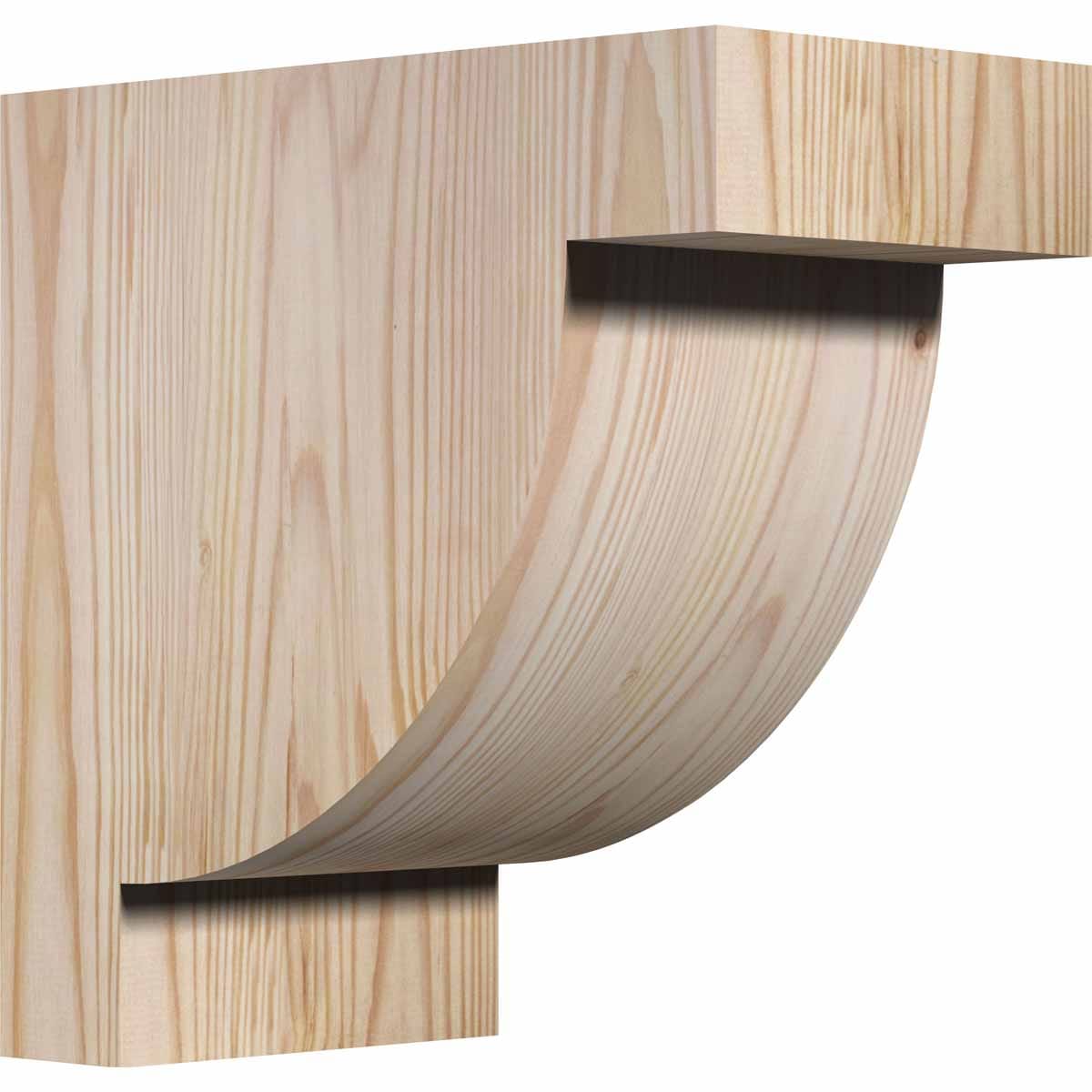 Ekena Millwork COR06X10X10ALP00SDF 5.5-in x 10-in x 10-in Alpine Unfinished Douglas fir Wood Paintable/Stainable Corbel