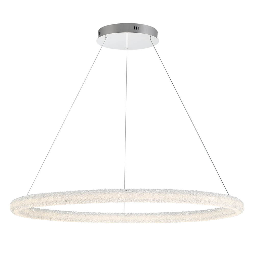 Eurofase 43925-018 Sassi 1-Light Chrome Transitional LED Dry rated Chandelier