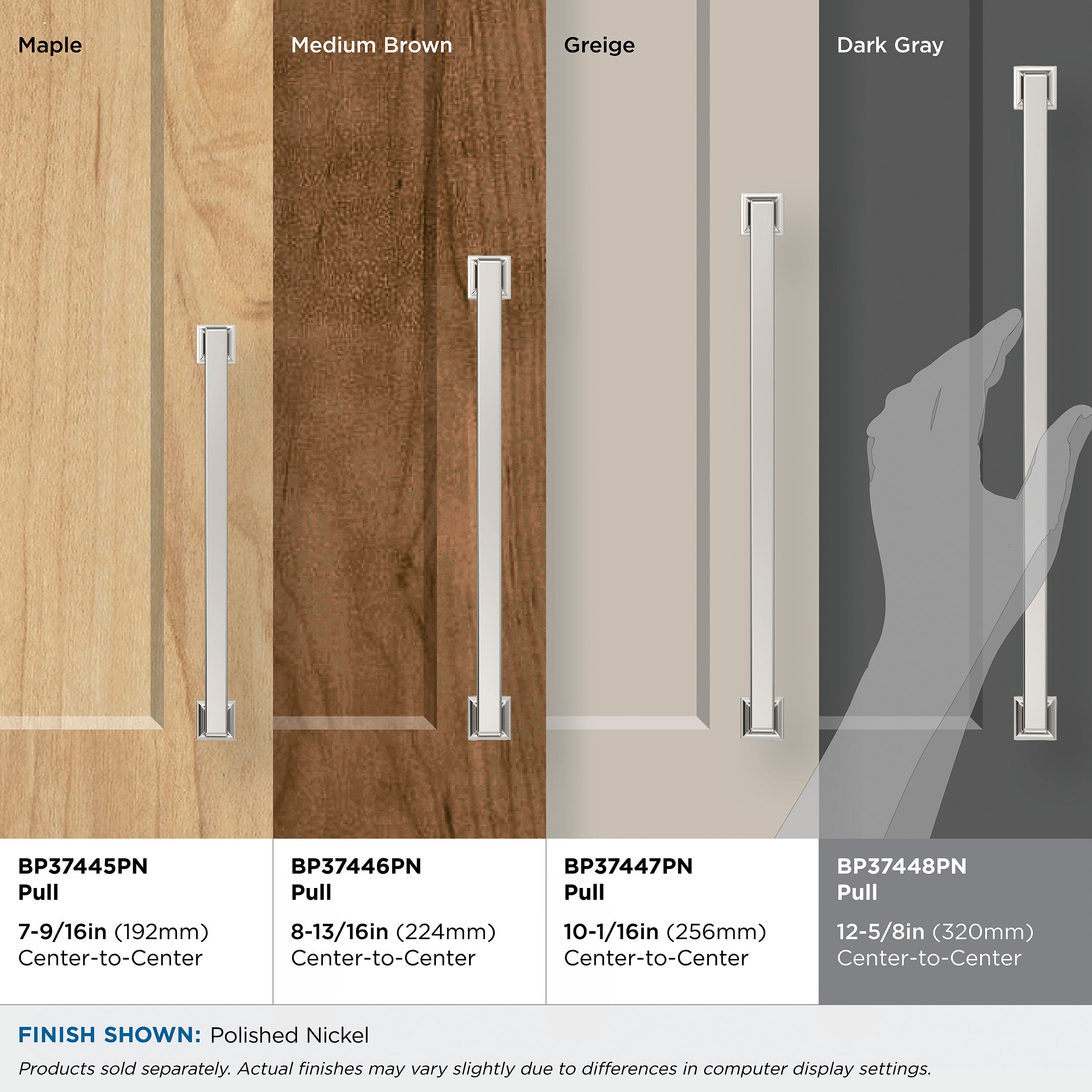 Amerock BP37448PN Cabinet-Pulls - View #8