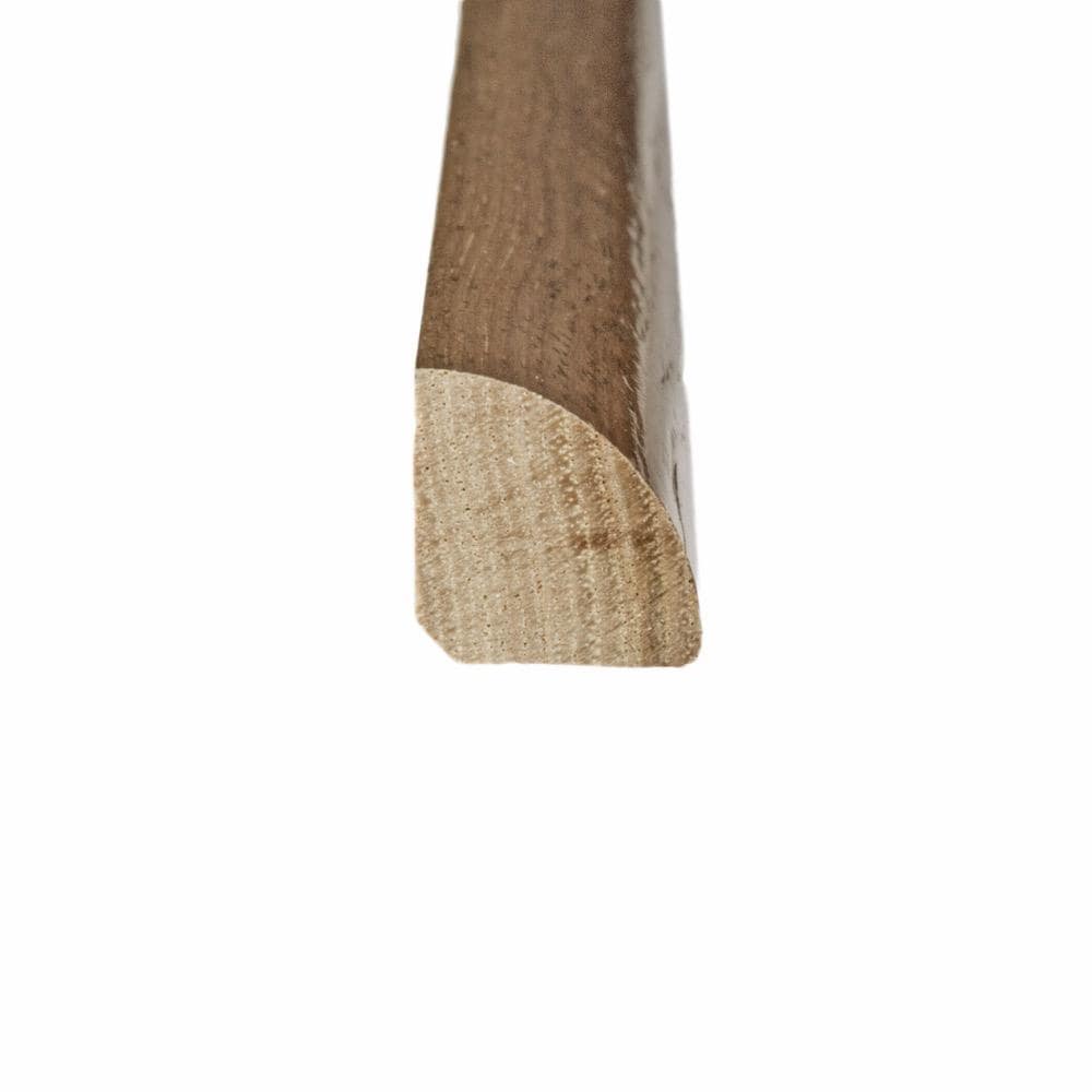 Flexco Mocha Tavern 0.75-in T x 0.75-in W x 78-in L Solid Wood Quarter Round