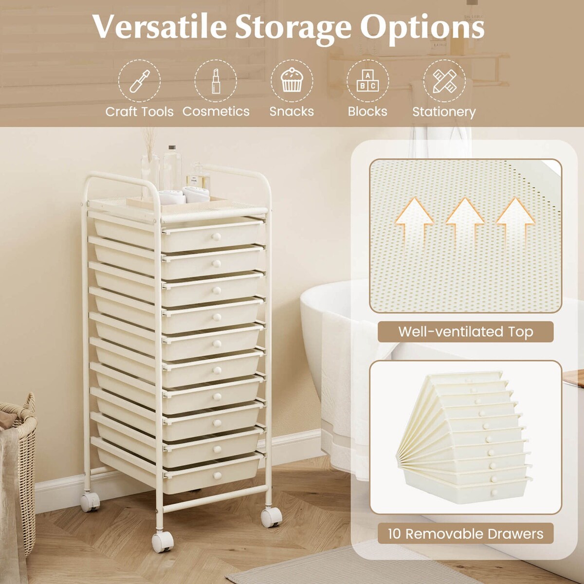 Costway HCST04796 Office-Carts - View #9