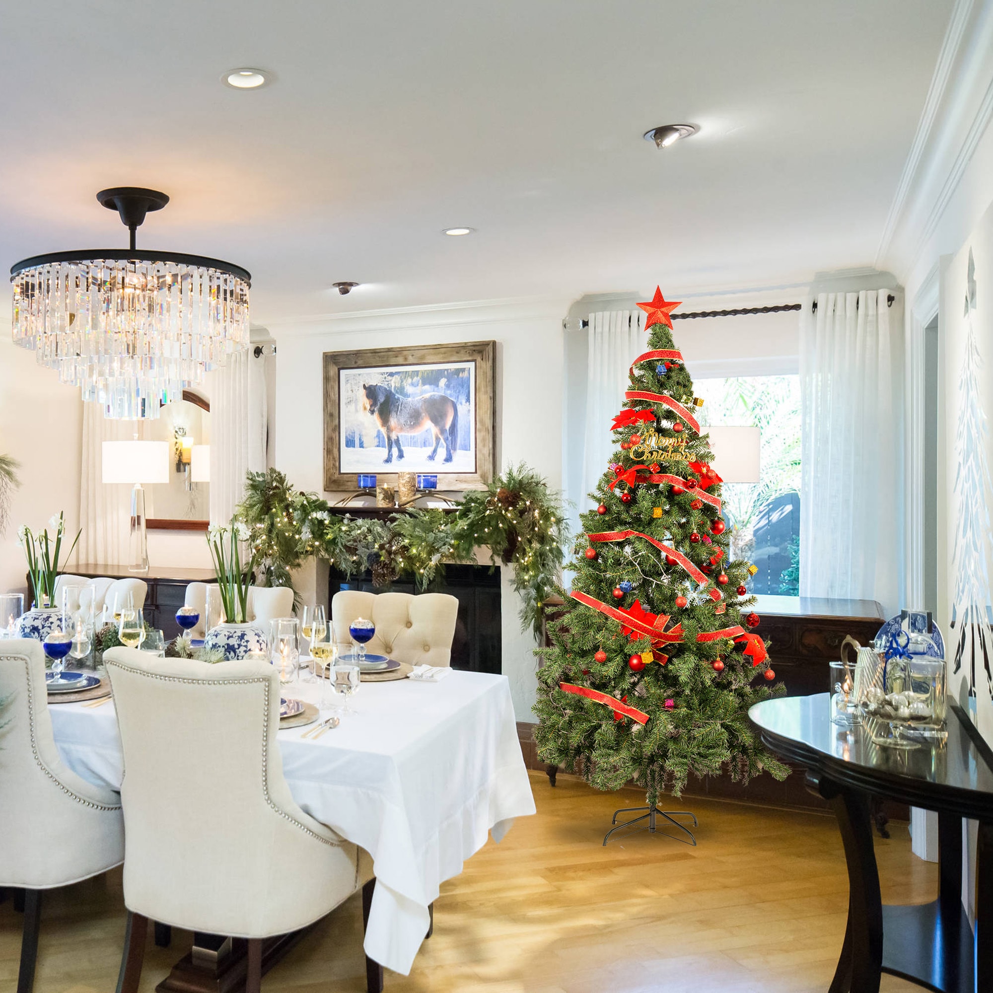 YANSUN L-SDS001R Artificial-Christmas-Trees - View #4