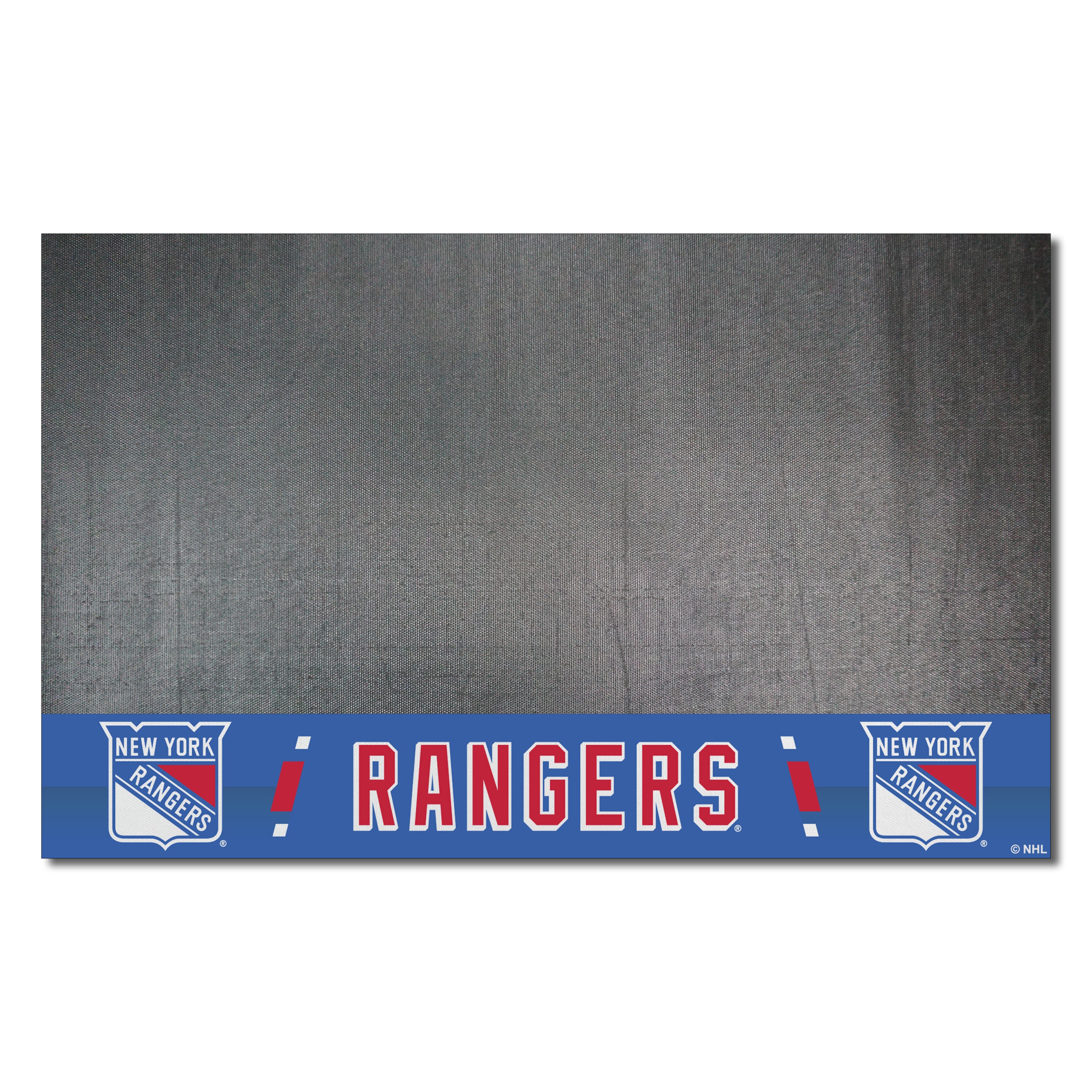 FANMATS 14243 New York Rangers Grill Mat Black Vinyl Rectangular Grill Mat