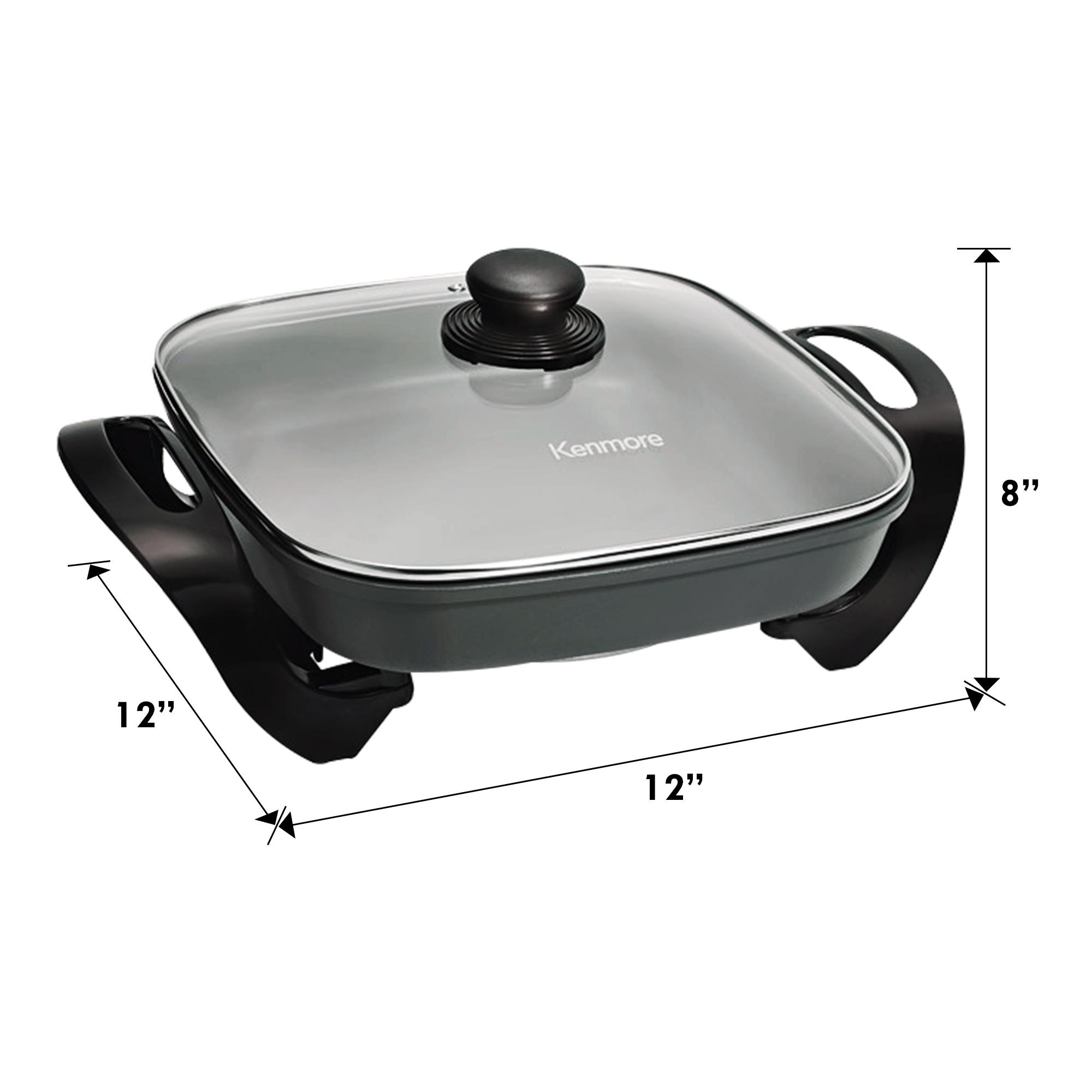 Chefman 16-in L x 14-in W 1200-Watt Non-stick Electric Skillet in the  Electric Skillets department at
