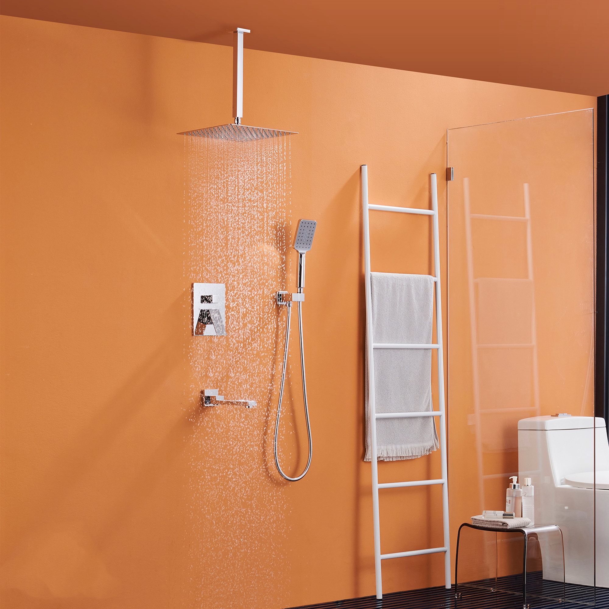 Clihome CL-EB10WMB Showerhead-Bar-Panels - View #3