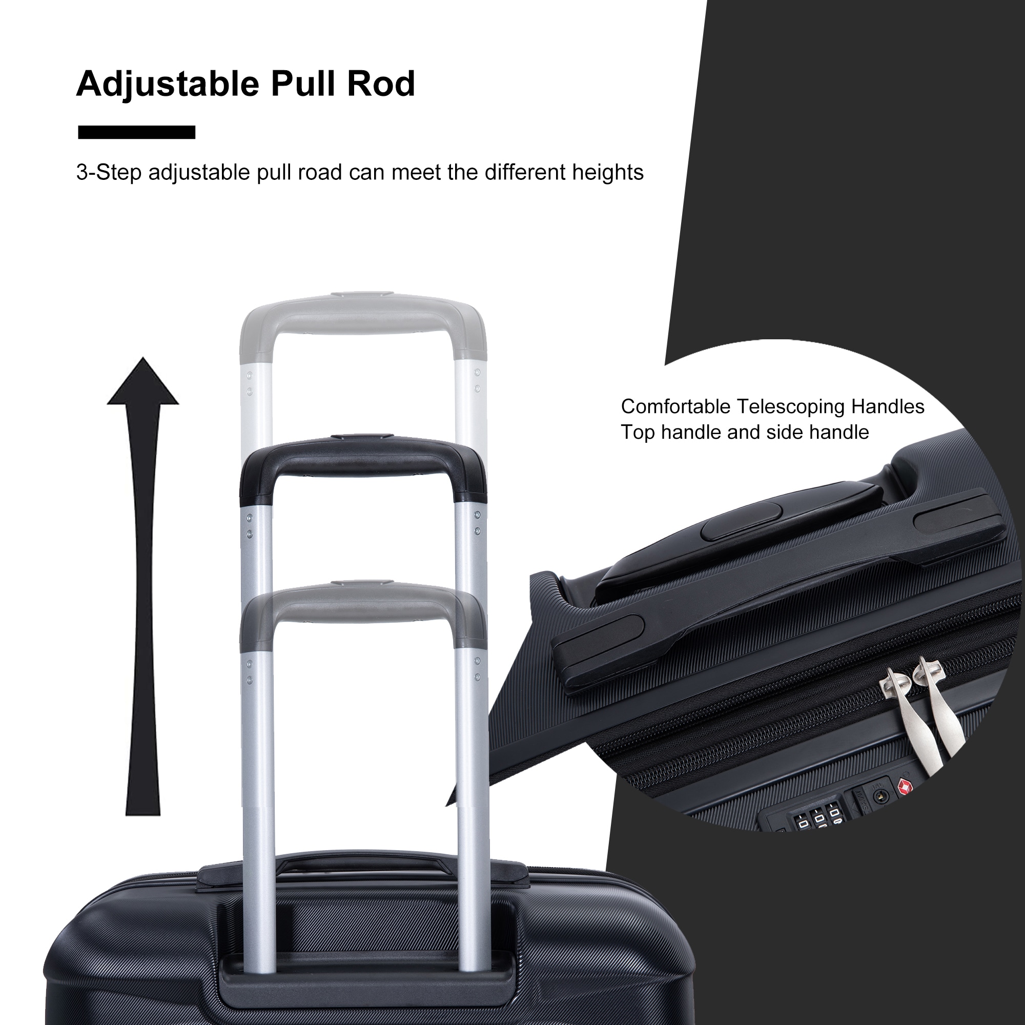 SINOFURN SYD9400014BK Luggage-And-Luggage-Sets - View #9