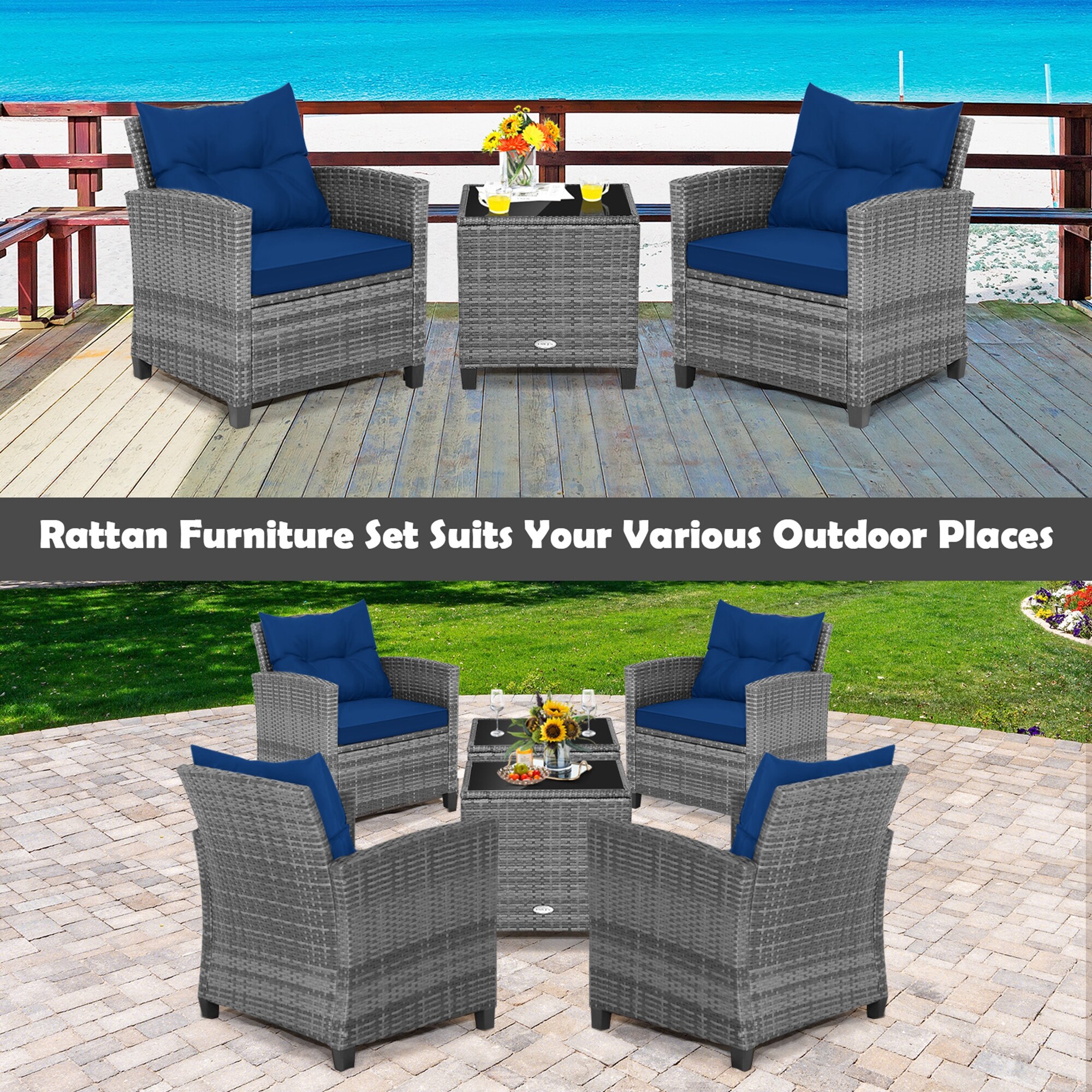 Costway HW70267NY Patio-Conversation-Sets - View #3