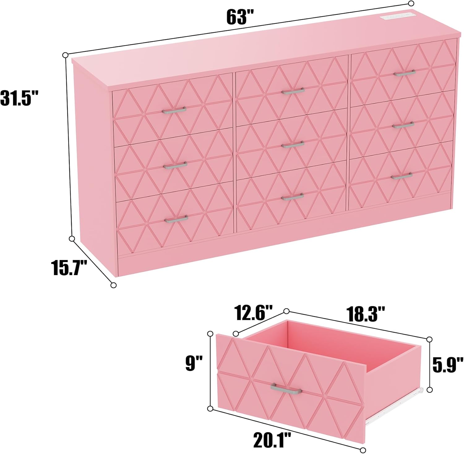 Qeetex LHF-DG-WPO9021 dressers - View #2