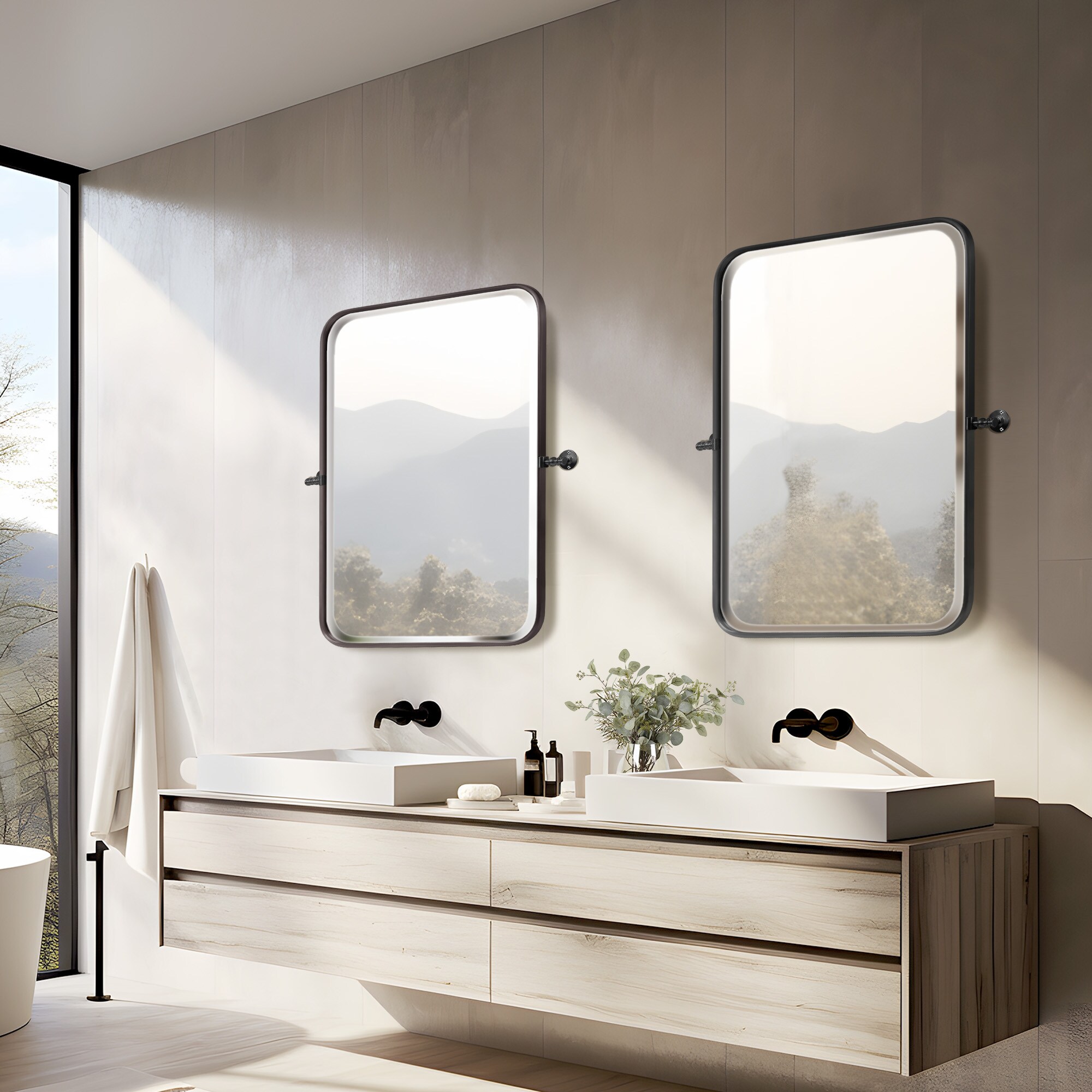 Dovelina LS-23091901 Framed-Bath-Mirrors - View #2