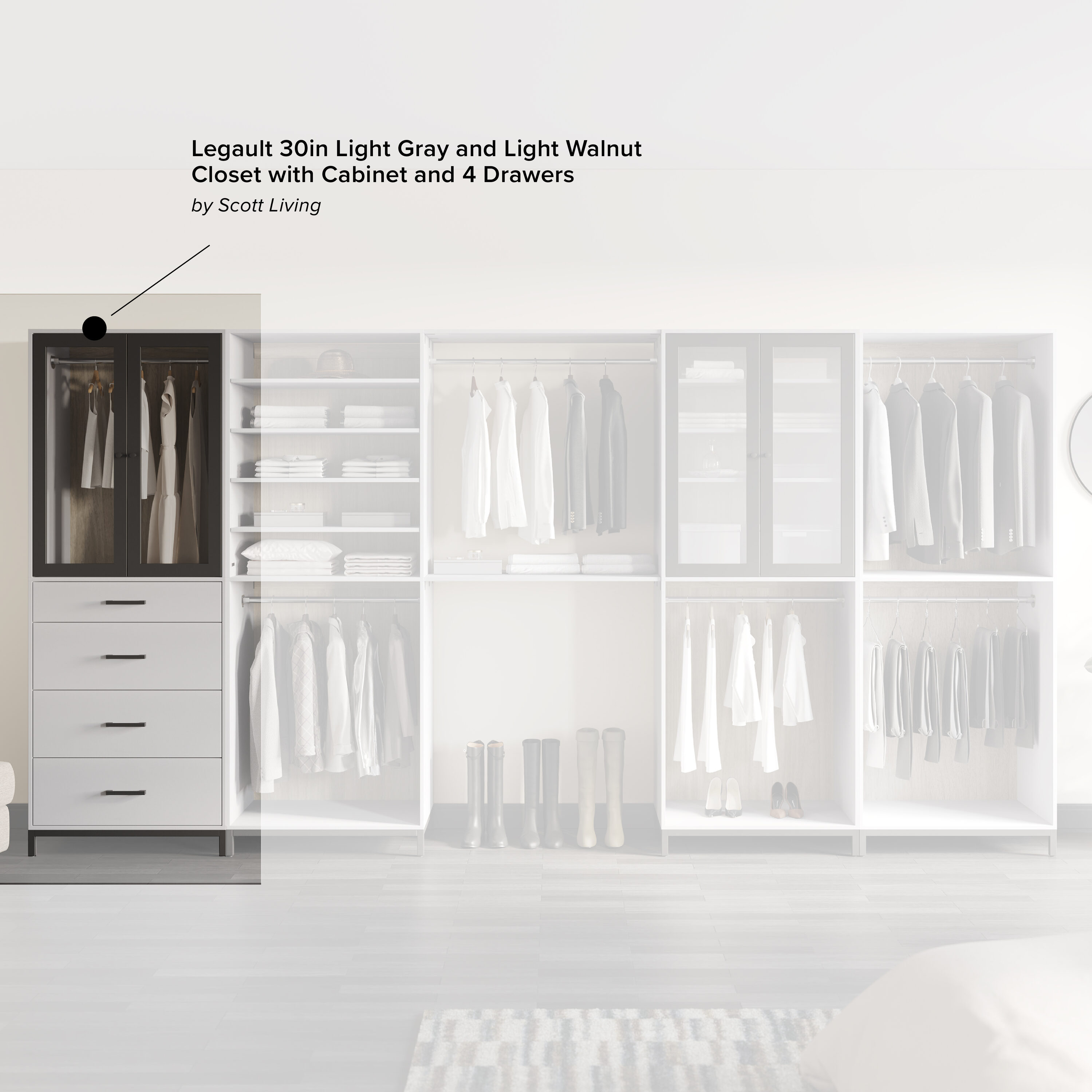 Scott Living SL30CLA-1 Wood-Closet-Kits - View #6