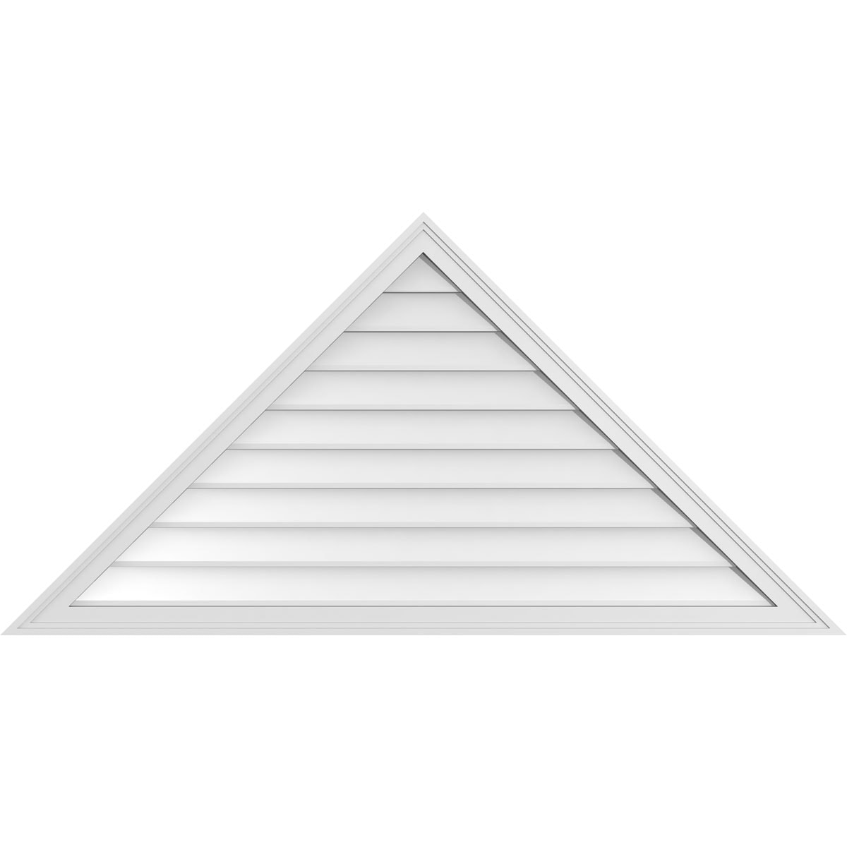 Ekena Millwork GVPTR60X3002SN 60-Inches x 30-Inches Off-white Triangle PVC Gable Louver Vent