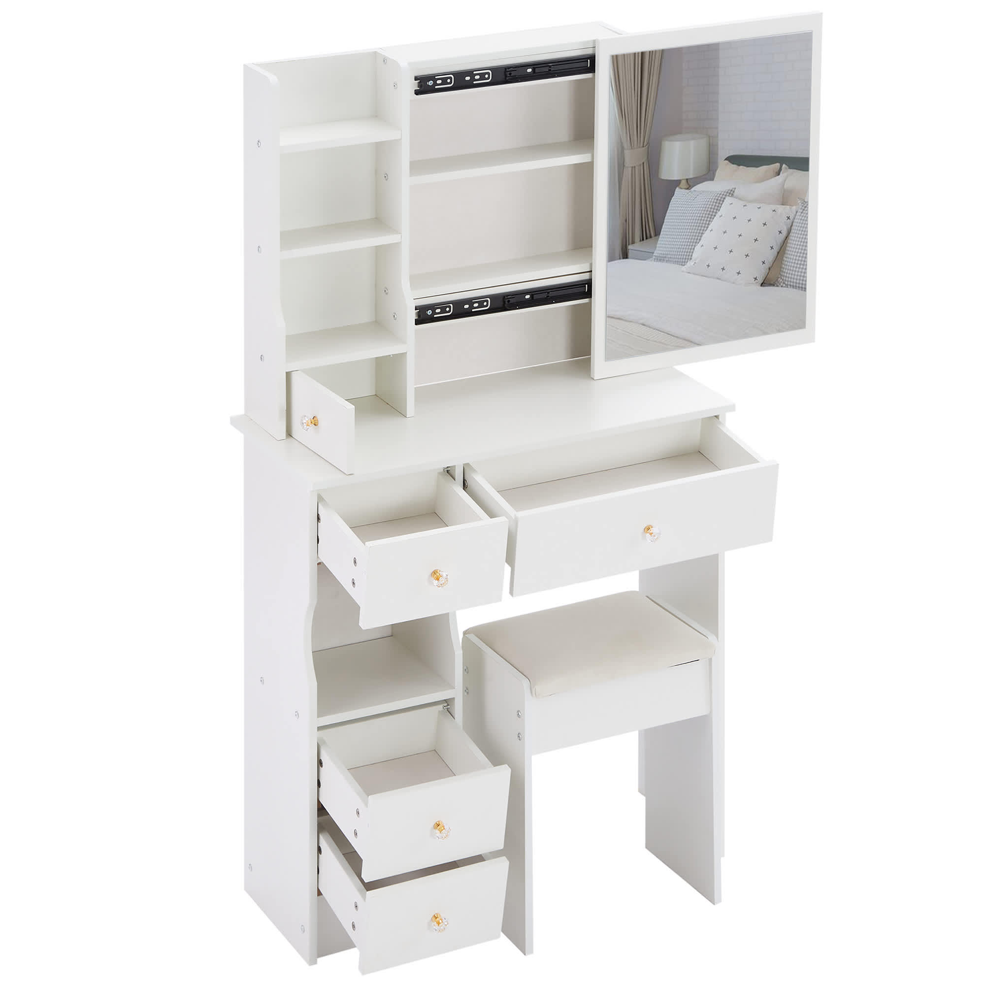 Vynxaria LEXY4928DJSNHZZ007 Bedroom-Vanities - View #4