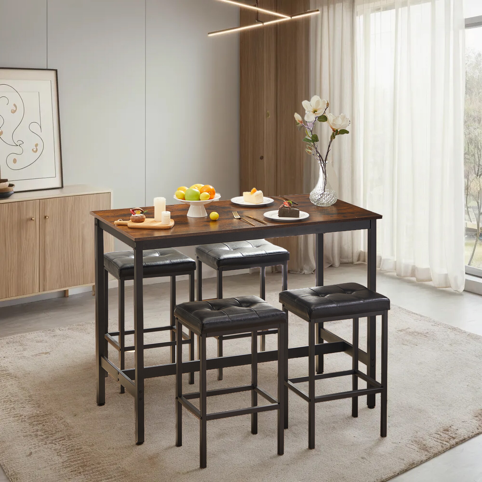 Hrinhom HC-N7013-BROWN Dining-Sets - View #2