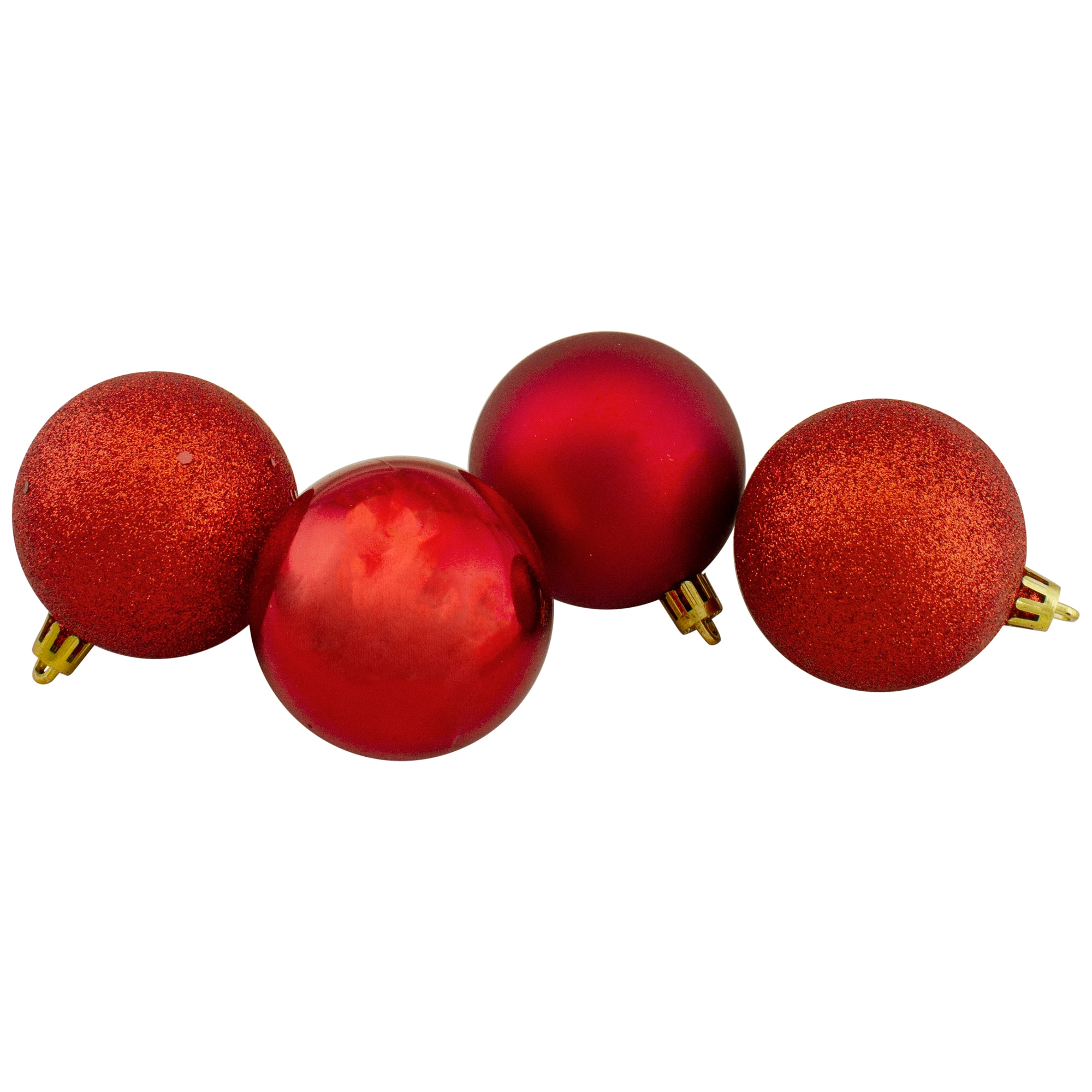 Northlight 32275633 60 -Pack Red Ball Standard Indoor Ornament set Shatterproof